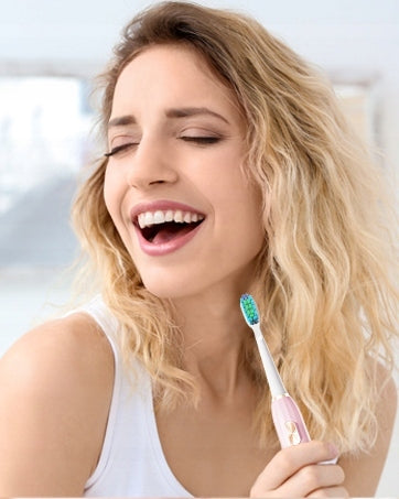Electric Toothbrush DADA-TECH 5 Modes,9 Heads,Waterproof Pink Brand DADA-TECH