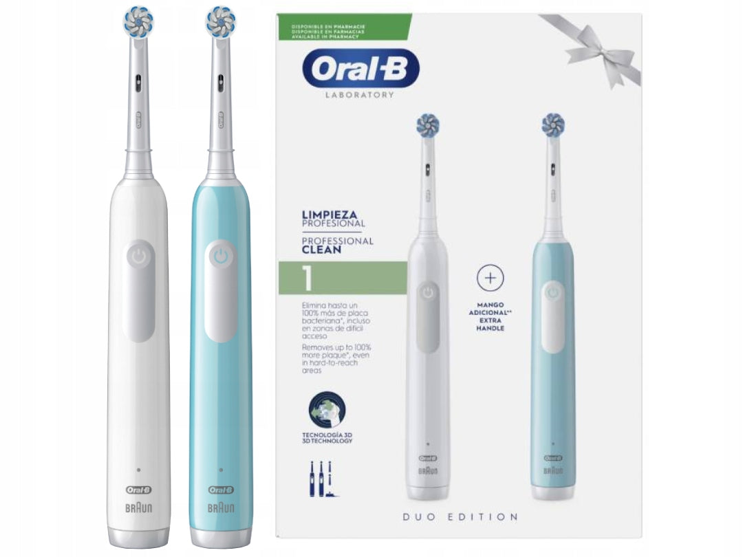 Electric Toothbrush Oral-B Pro Series 1 Duo Blue and White