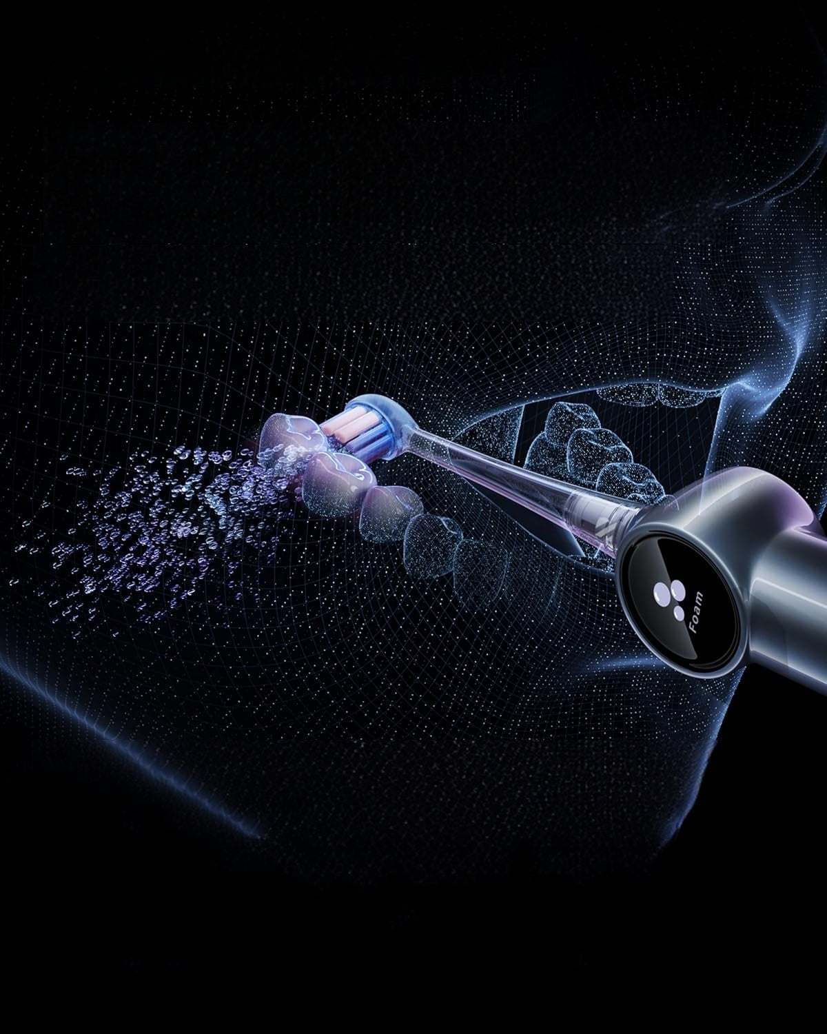 Electric Toothbrush RANVOO AirJet PH5 Sonic IPX7 60 working days, grey Manufacturer code 5907992586756