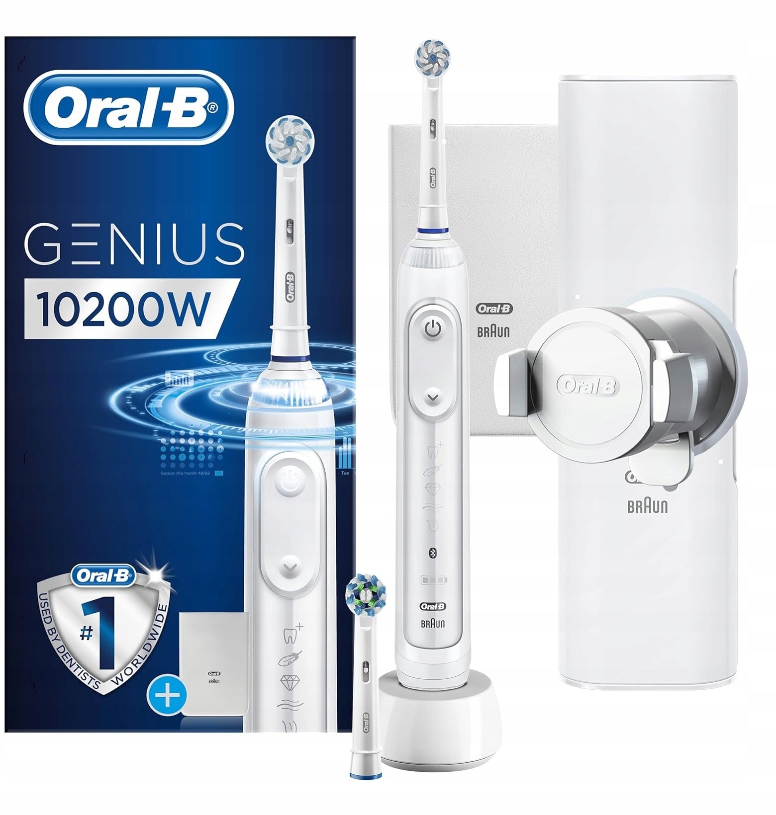 Electric Toothbrush Rotating Pulsed Bluetooth Oral-B 10200W Genius