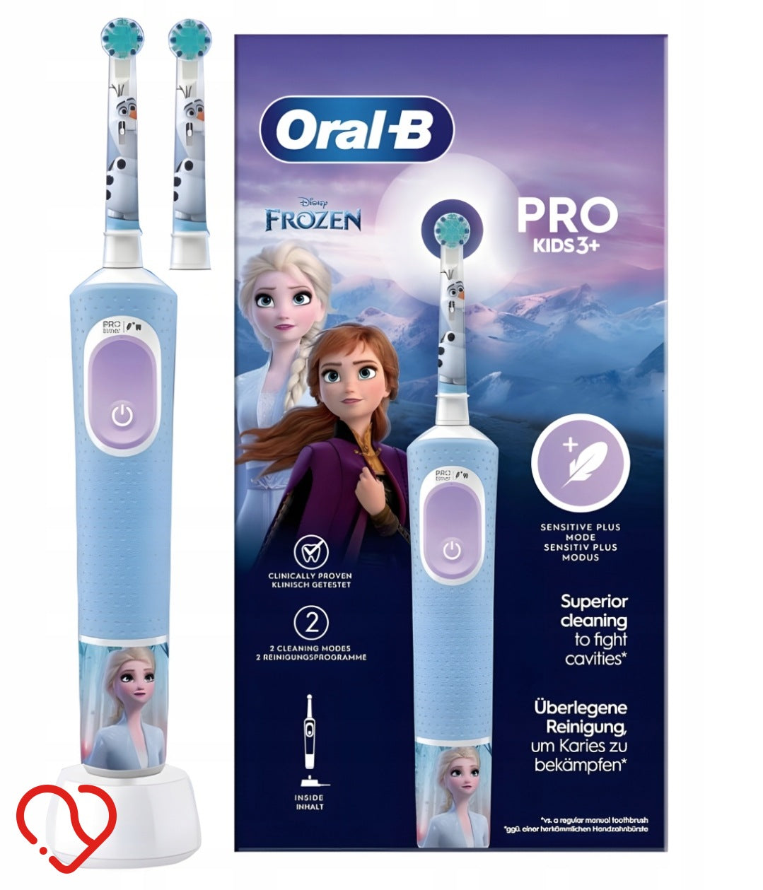 Electric Toothbrush for Children Oral-B Vitality Pro Frozen 2 Tips