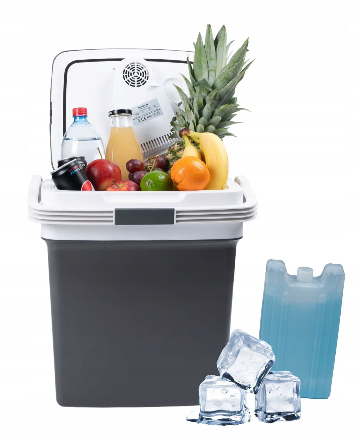 Electric Tourist Refrigerator 12V USB 29l Graphite Portable Cartridges Packaging status original