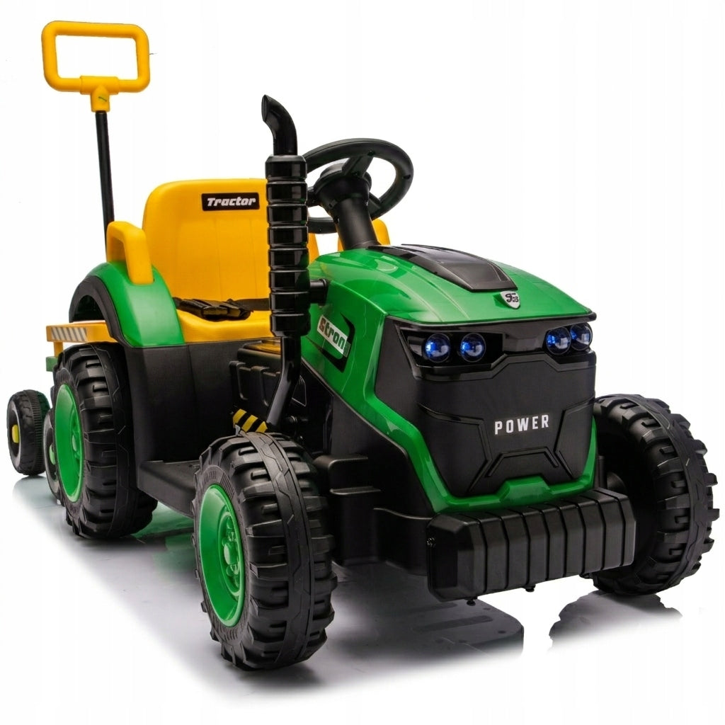 Electric Tractor with Trailer and Drawbar 12V7ah Remote Control LED Lights