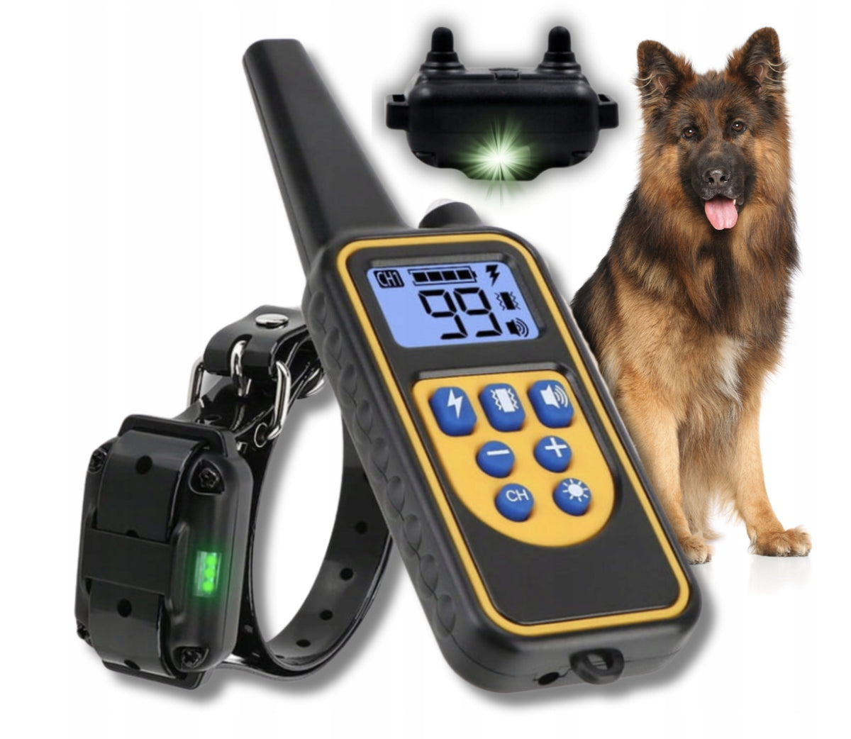 Electric Training Collar for Dog Training Trainer 800m + Pilot