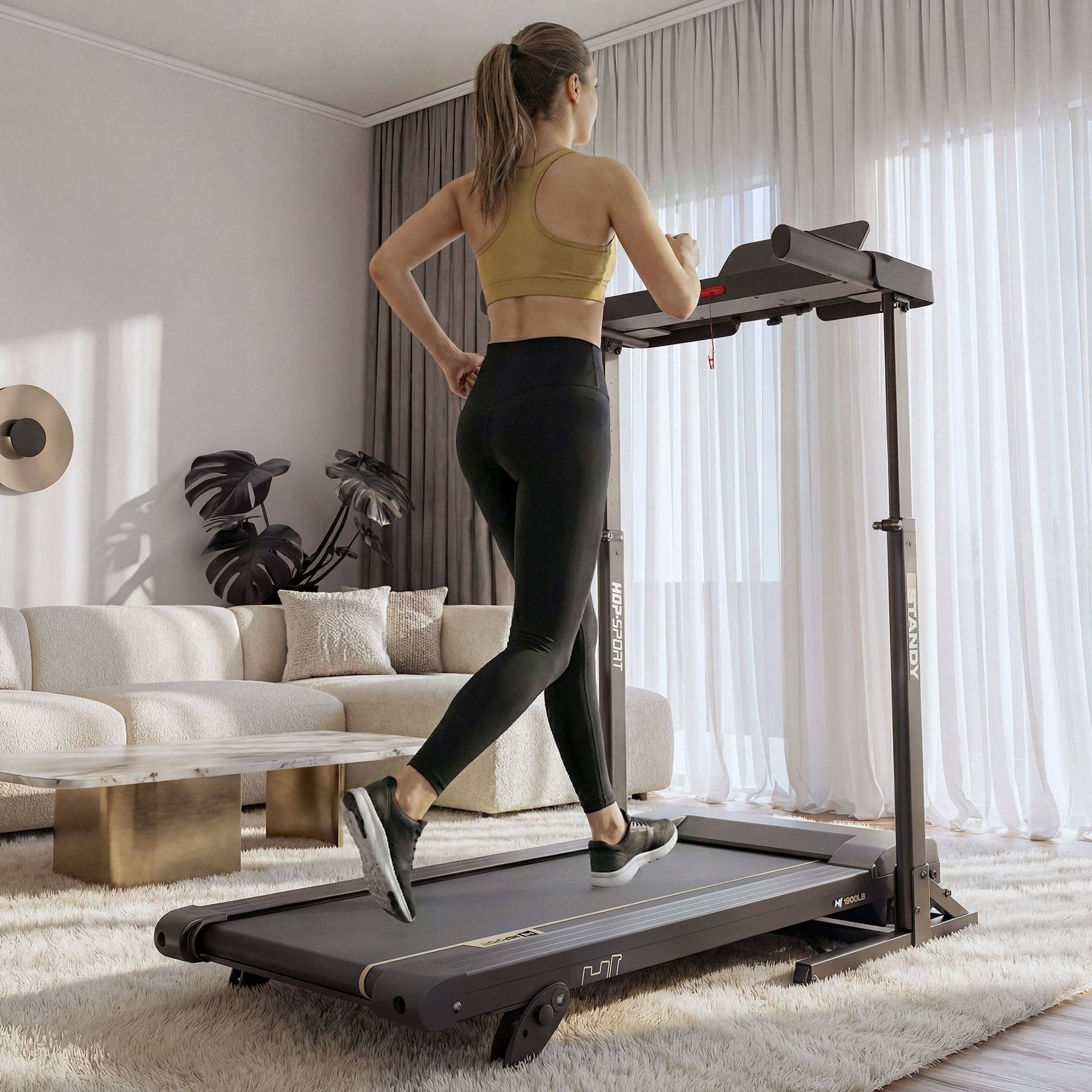 Electric Treadmill 14km/h 120kg Adjustable Angle Incline Home Folding Additional features USB port