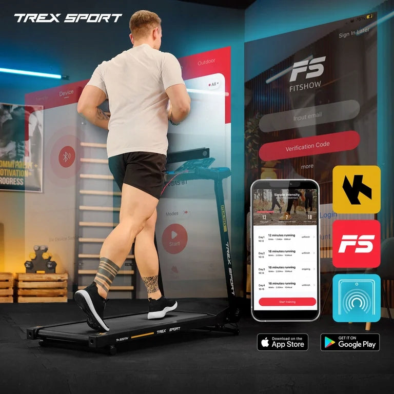 Electric Treadmill Folding Home Training Shock Absorption PULSO TREX SPORT Kind electric