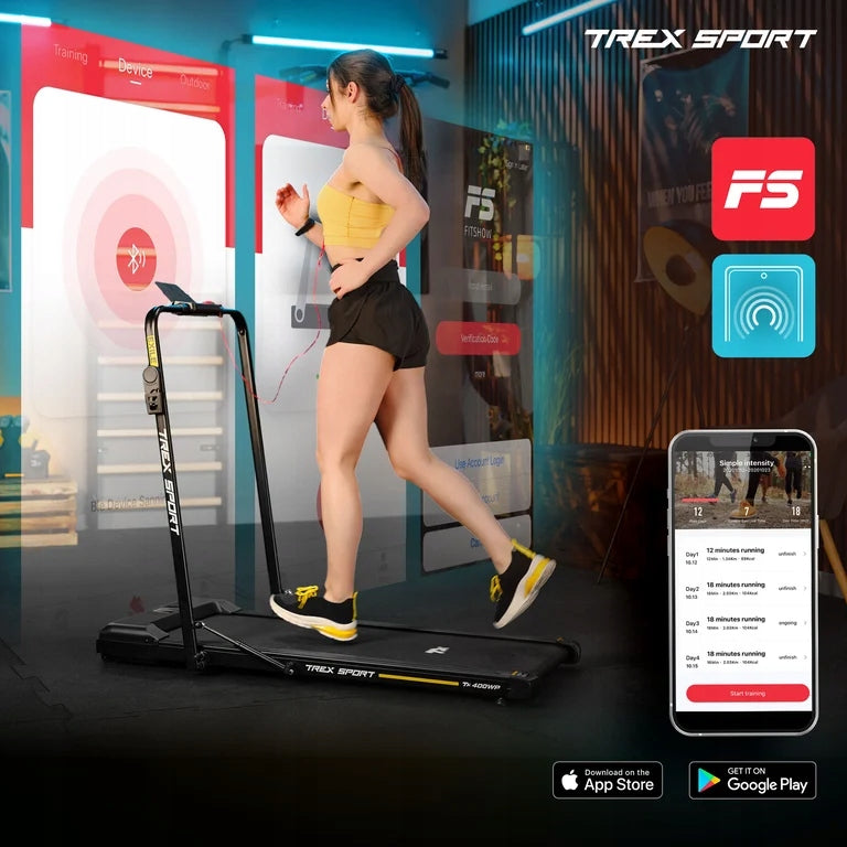 Electric Treadmill Folding Home Under Bed 1-12 km/h EXILE TREX SPORT Model TX-400WP EXILE