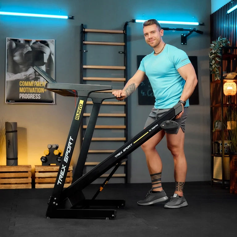 Electric Treadmill Folding Household 16 km Slope Angle RUNVO TREX SPORT Packaging status original