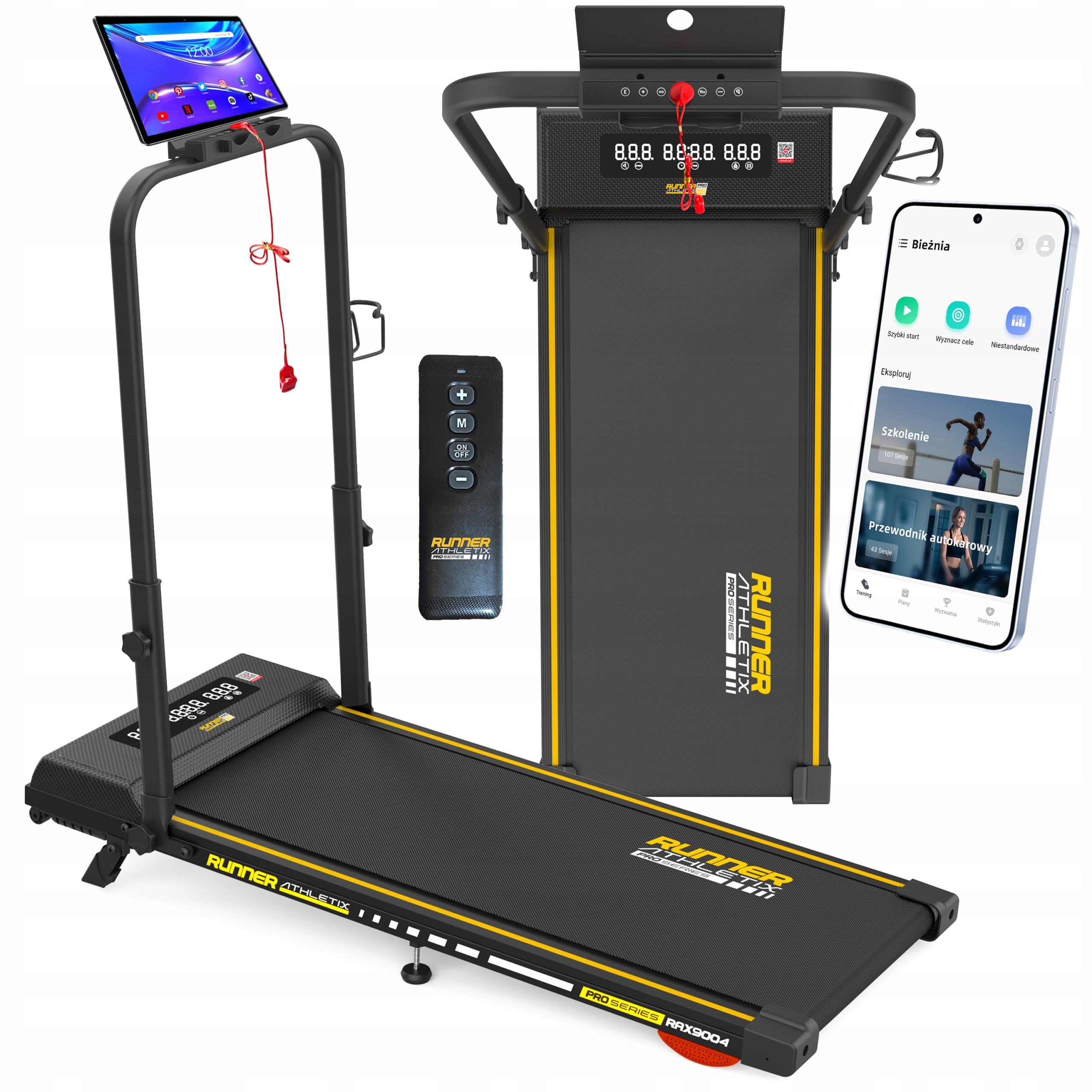 Electric Treadmill Folding Walkingpad QUIET for Running 12kmh RAX9004