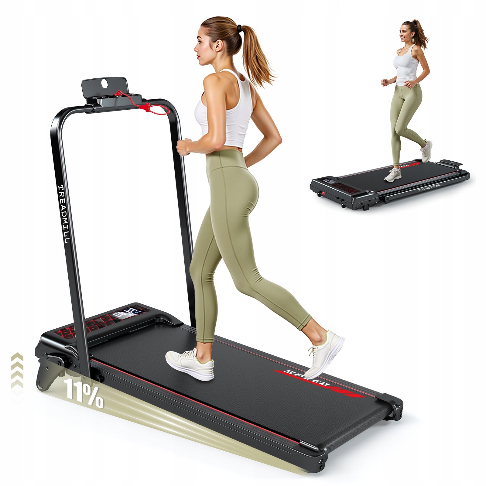 Electric Treadmill Folding YEE RUN 3in1 120kg 3HP Home Packaging status original