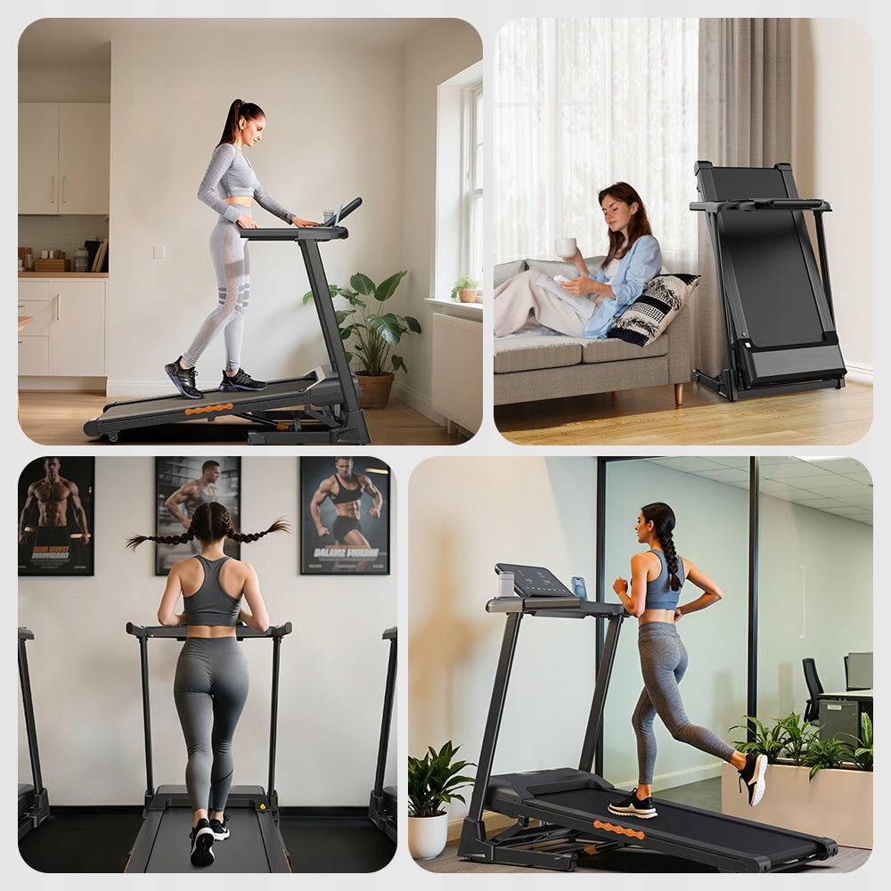 Electric Treadmill Professional Adjustable Incline 1-13.5 KM/H Power 3 HP