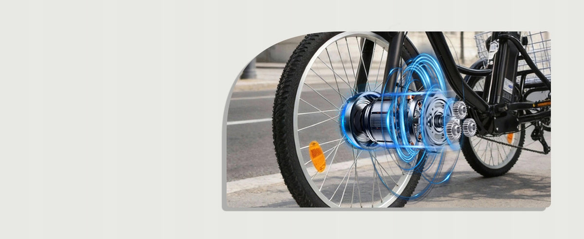 Electric Tricycle GOGOBEST GF100 350W 35KM/H 18.2AH 7-speed Manufacturer code GOGOBEST GF100 350W 18.2AH 35KM/H 70KM
