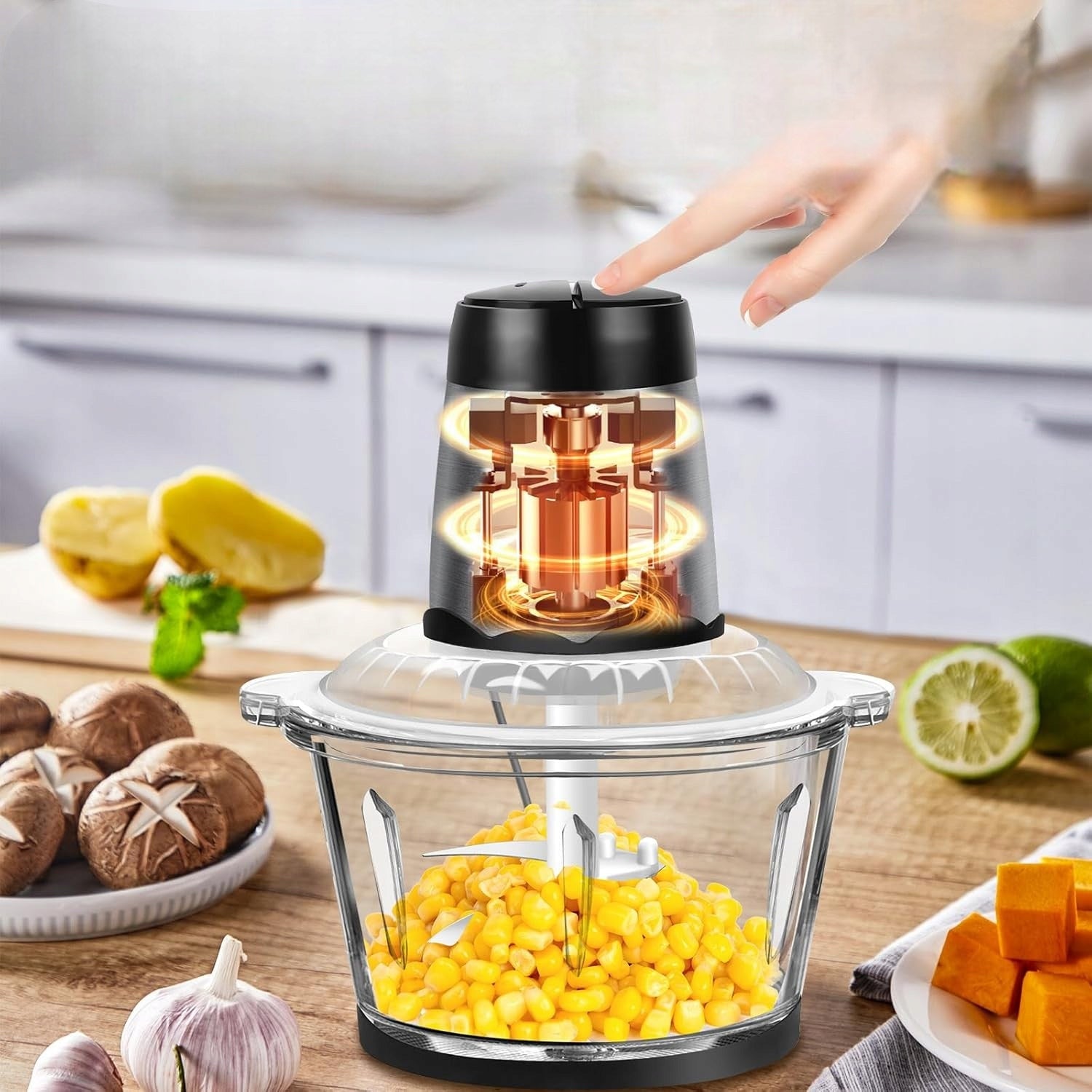 Electric Vegetable and Meat Shredder Kitchen Steel Shredder Manufacturer code Elektryczna Rozdrabniarka do Warzyw i Mięsa