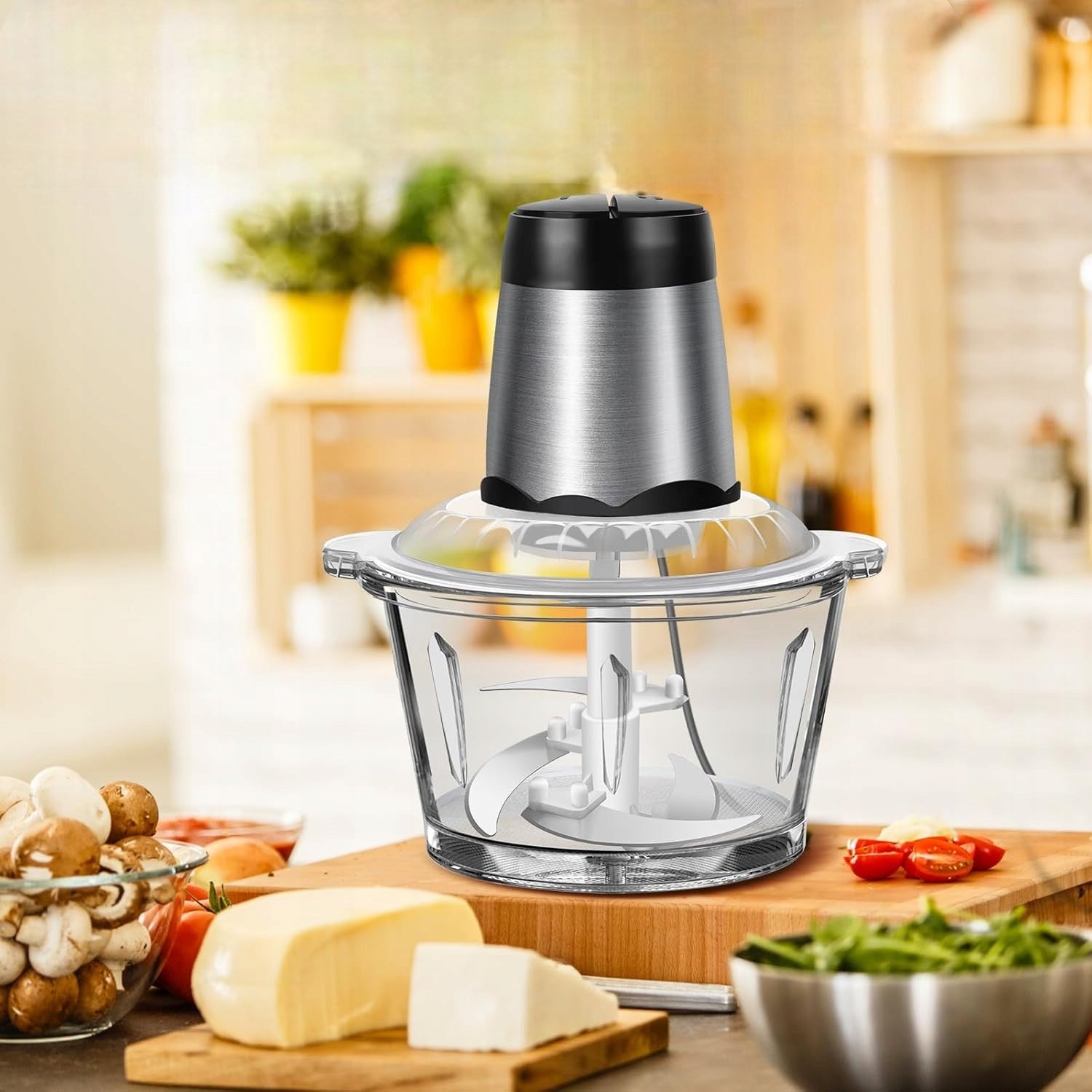 Electric Vegetable and Meat Shredder Kitchen Steel Shredder Packaging status original