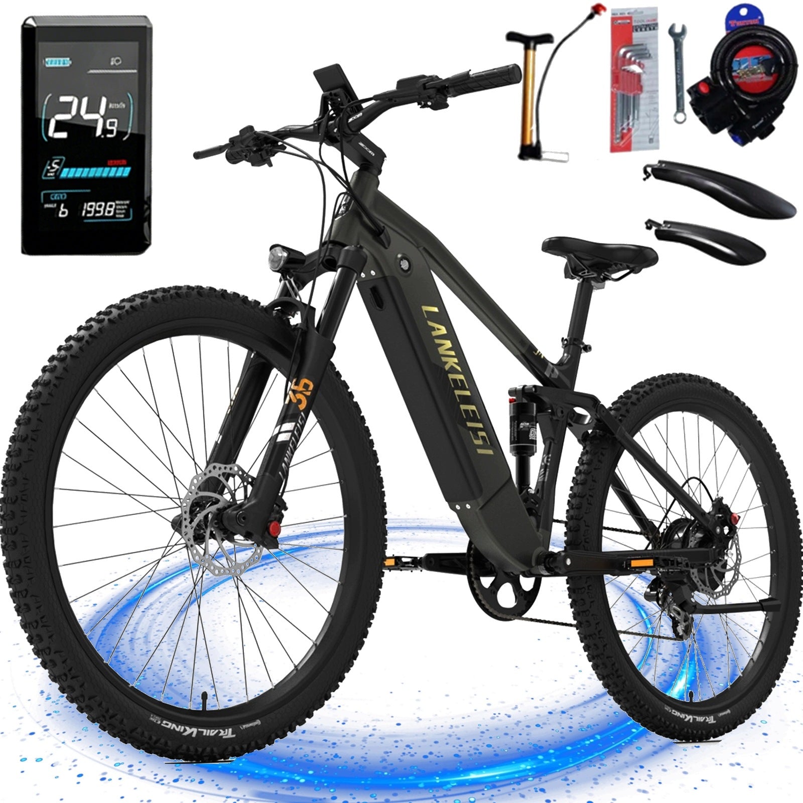 Electric Vehicle 1000W 44KM/H 150HP 29" for adults LANKELEISI RX600PRO