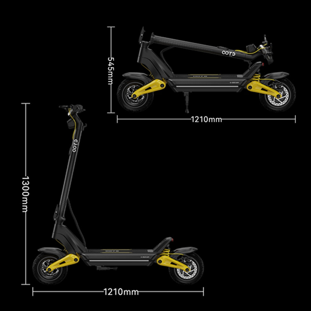 Electric Vehicle 1400W 55KM/H 70KM 20AH 10" Off-road OOTD S10 with LED Model S10 1400W 55KM/H 70KM 20AH