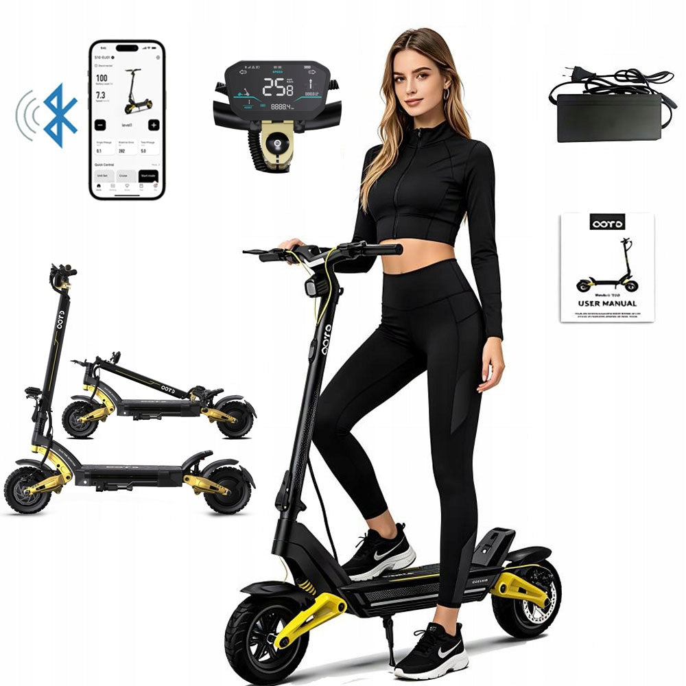 Electric Vehicle 1400W 55KM/H 70KM 20AH 10" Off-road OOTD S10 with LED