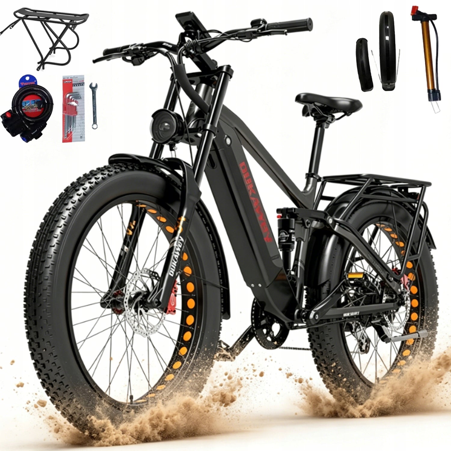 Electric Vehicle Adult LANKELEISI Silvertip8 1000W 52V 20AH SAMSUNG