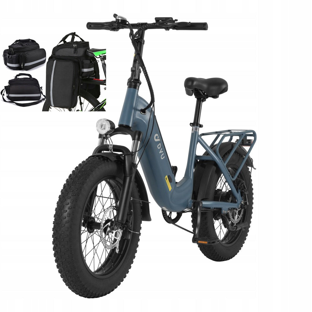 Electric Vehicle DYU FF500 20"*4.0 48V13.5ah 750W 45KMH City Blue bag