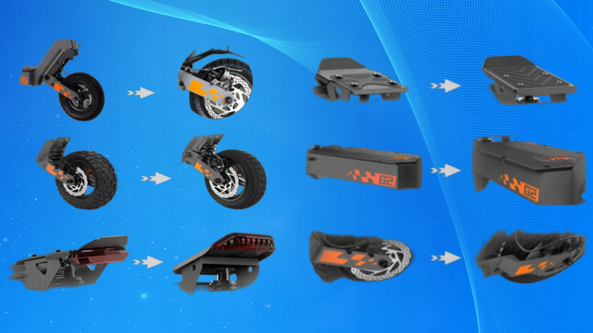 Electric Vehicle Kukirin G2 1200W 48v 15AH 45KM/H 55KM 10" Off road PL CE Manufacturer code EU-G2 kukirin SRDE 15Ah 48V 45KM/H 10"