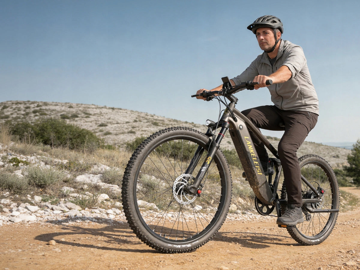 Electric Vehicle LANKELEISI RX600PRO Off-road 1000W 44KM/H 150KM 20AH 29" Manufacturer code RX600PRO 1000W 44KM/H 150KM + Kask + Torba