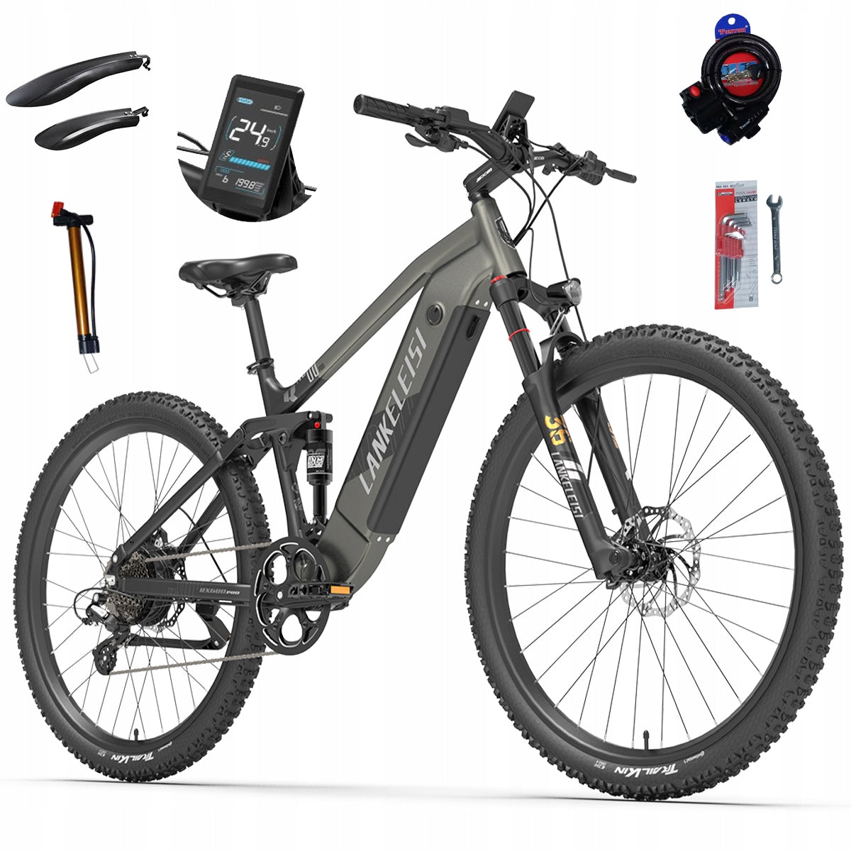 Electric Vehicle LANKELEISI RX600PRO Samsung 20AH 1000W 150KM 29" PL Brand Lankeleisi