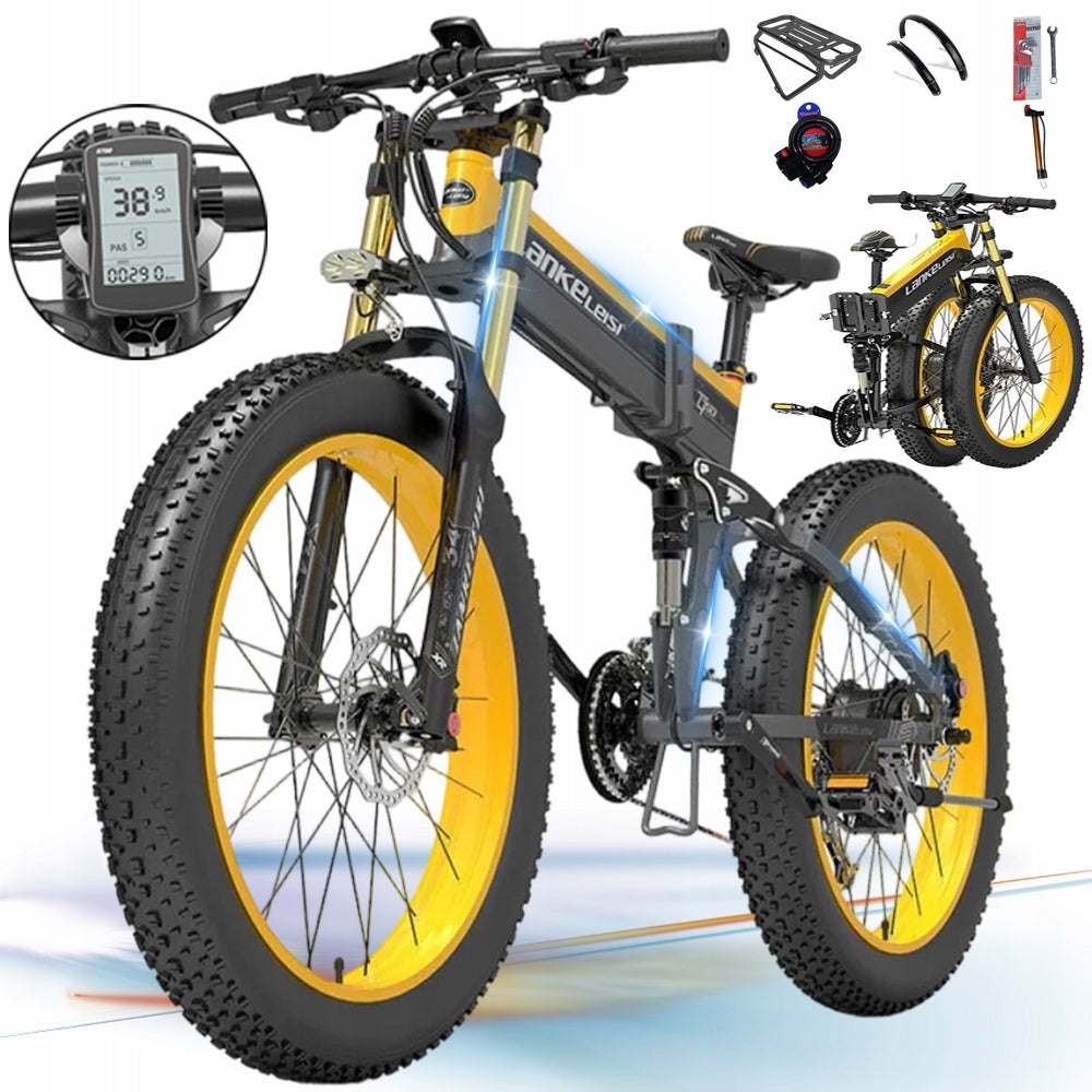 Electric Vehicle LANKELEISI XT750PLUS 17.5ah 1000W 45KM/H 120KM 26" Packaging status original