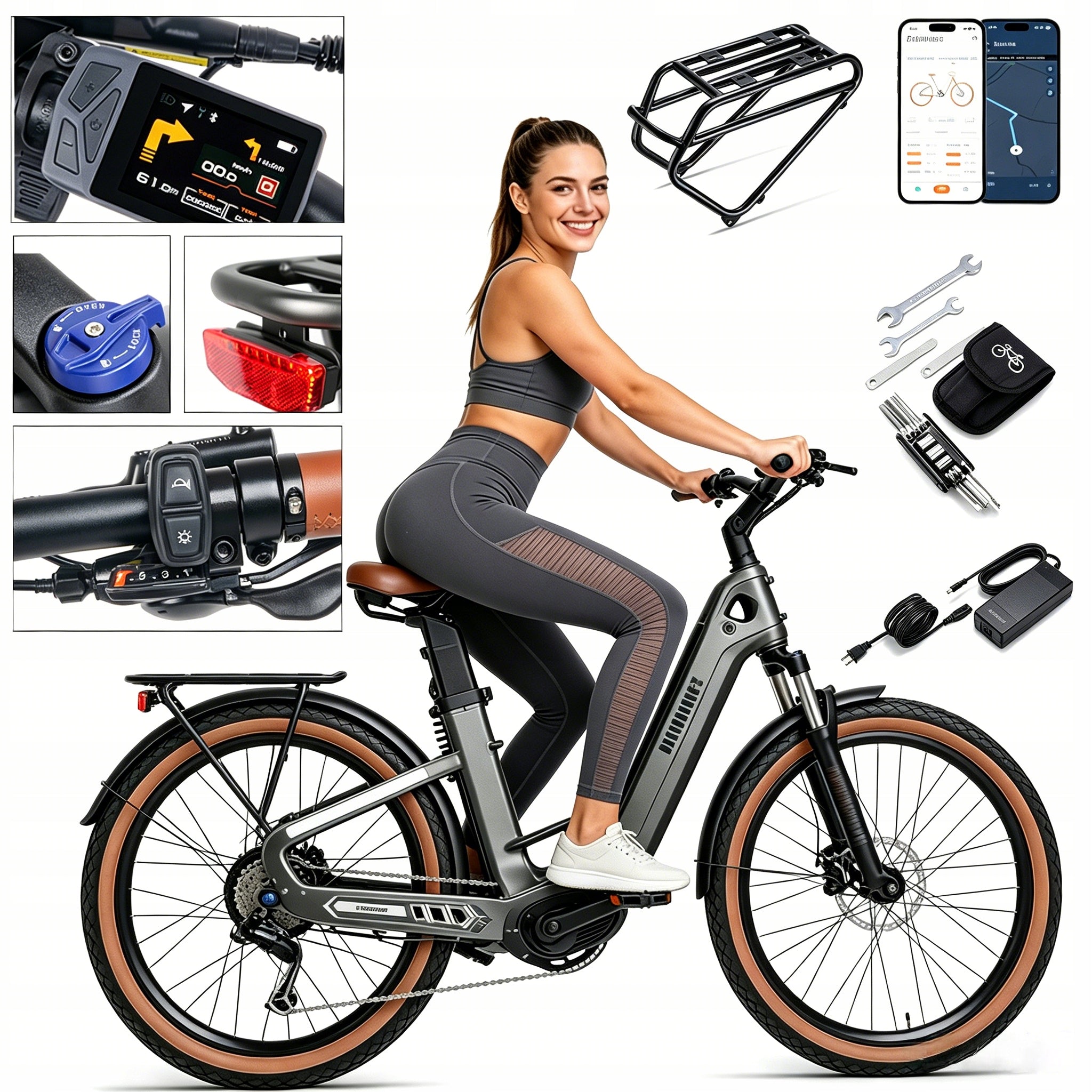 Electric Vehicle Mihogo Air Max Oil Brake 900W 48V19.2AH 40km/h GPS