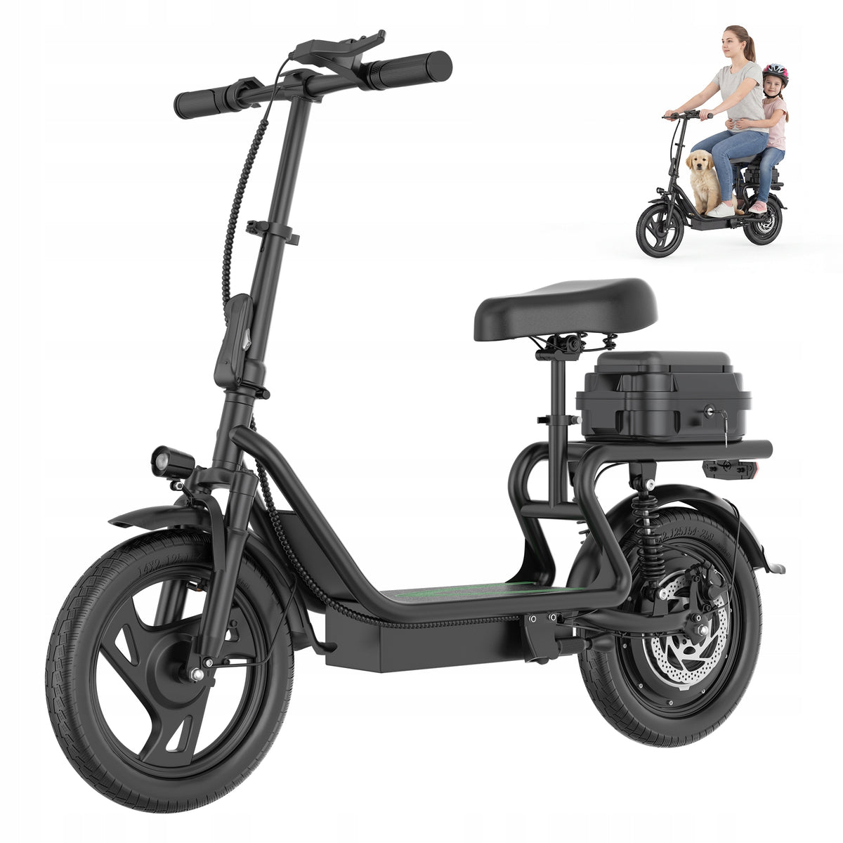 Electric Vehicle Vehicle 500W 43KM 14" 48V AOVOPRO ESBSXLX