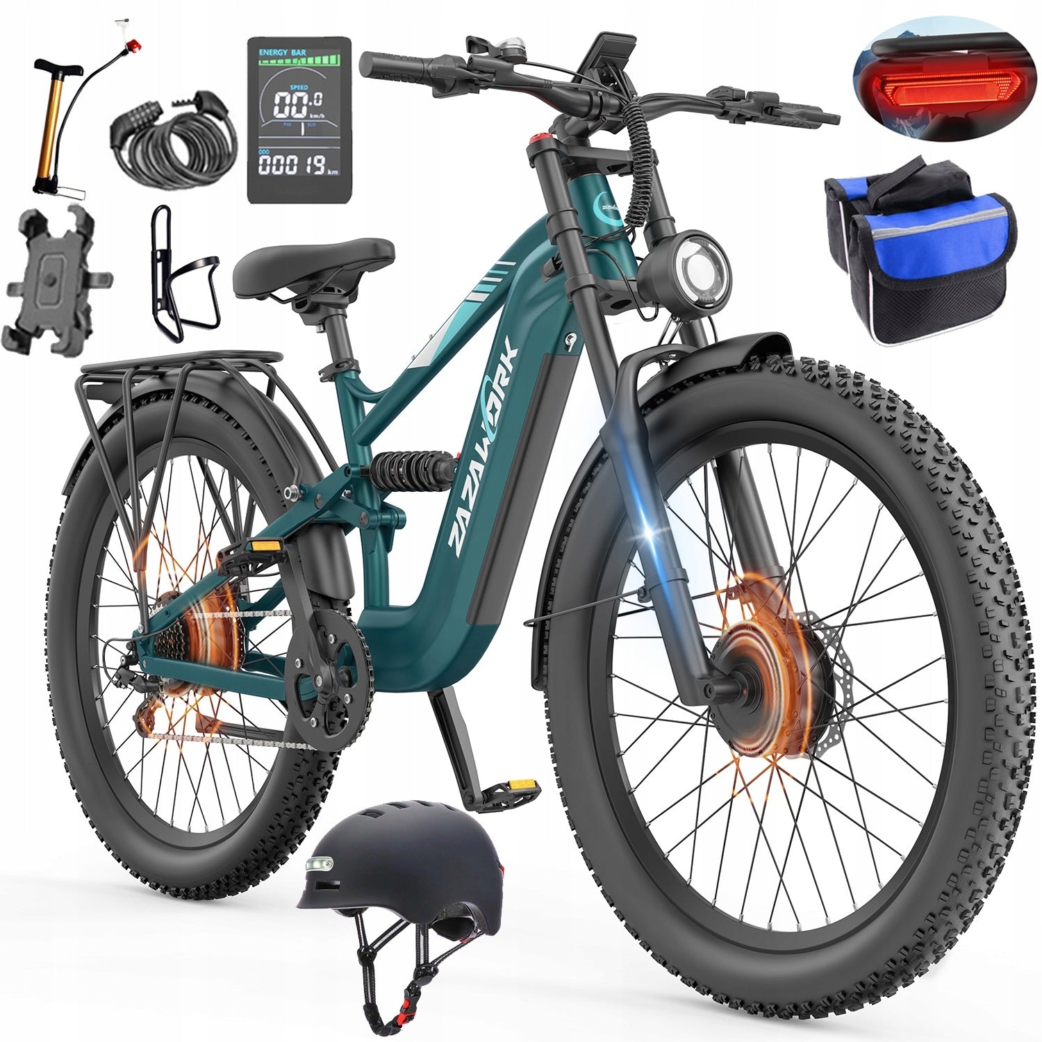 Electric Vehicles 48V20AH 2000W 50km/h 120km 27.5"Off-road Hydraulic