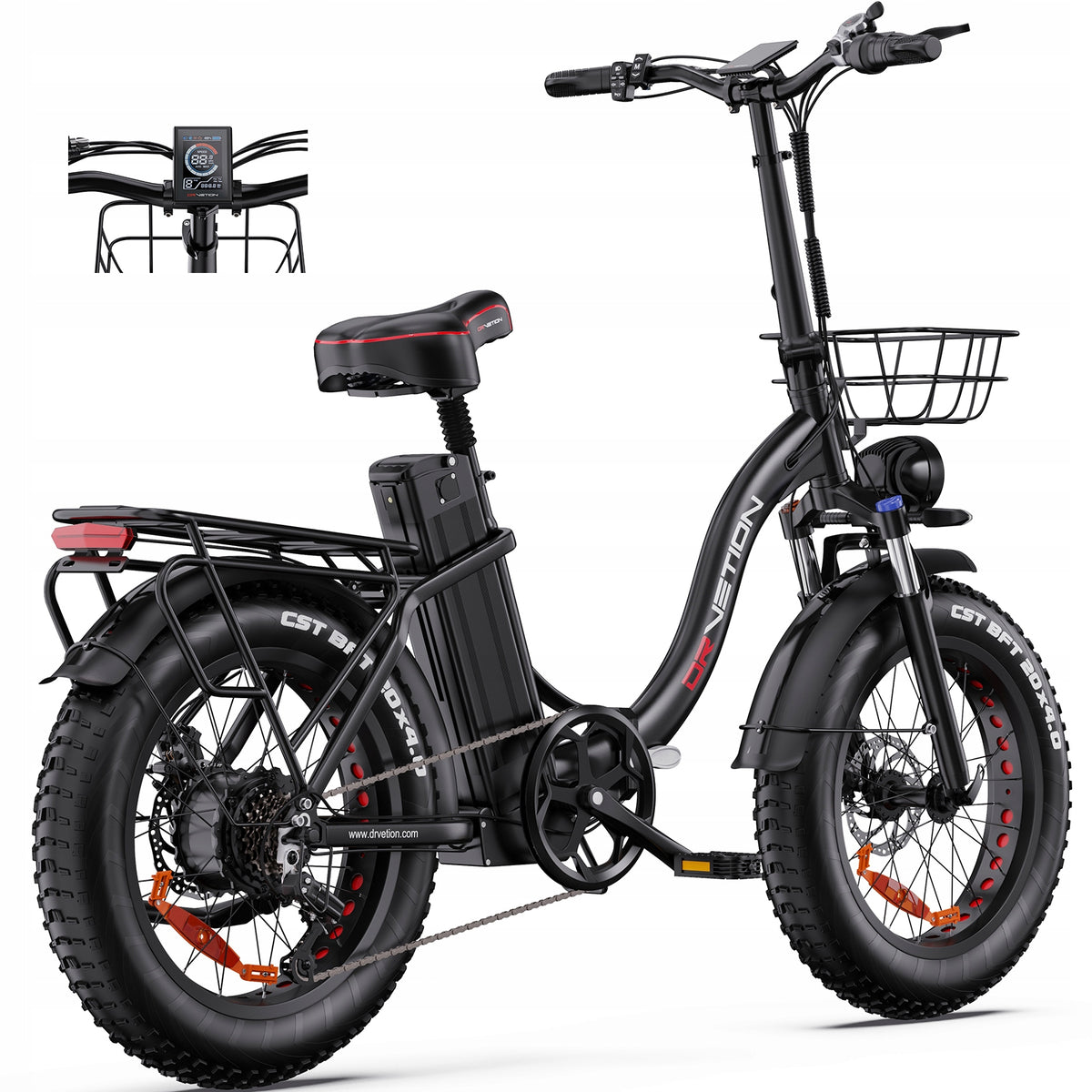 Electric Vehicles Drvetion CT20 hydraulic brakes 1000W Samsung 15AH 45KM/H