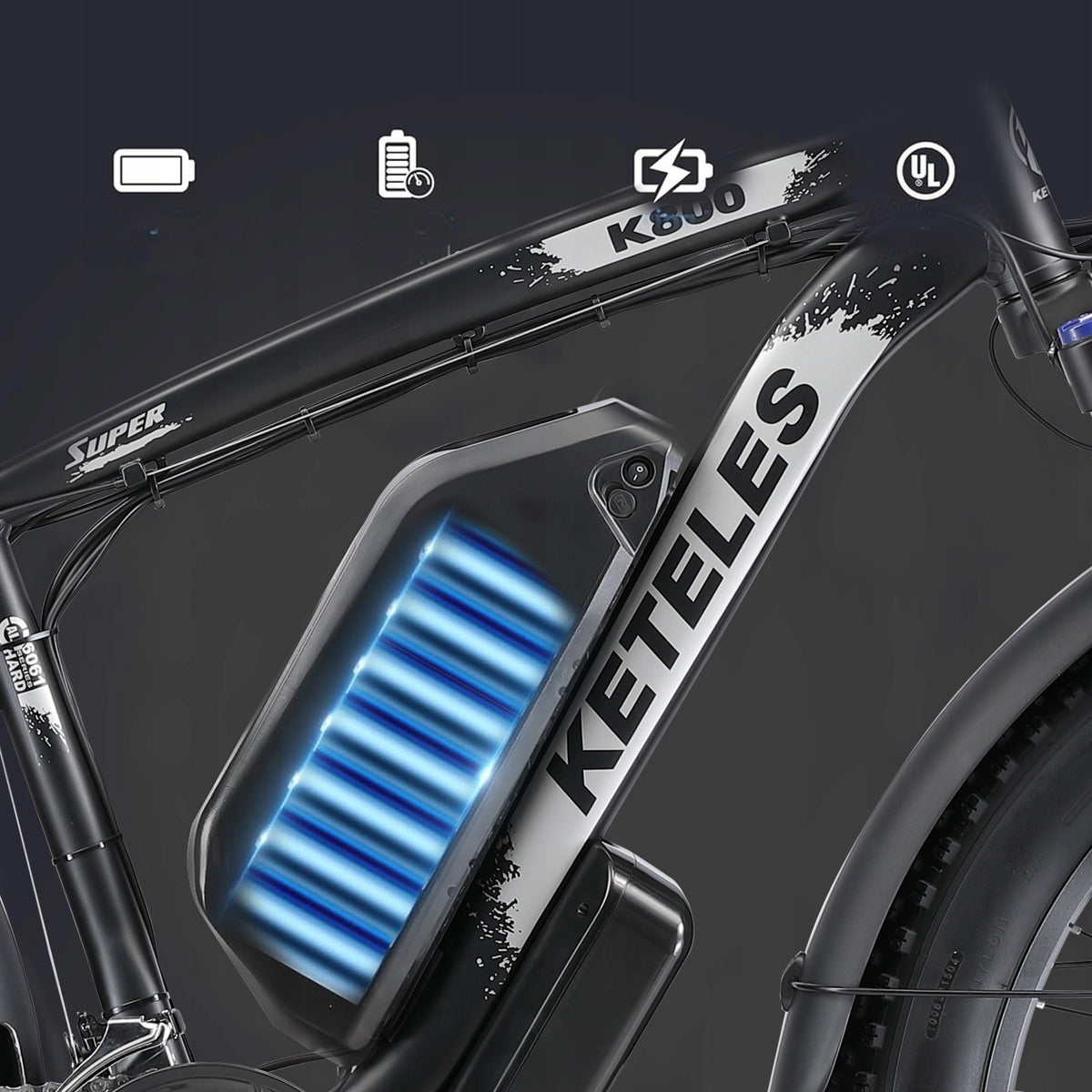 Electric Vehicles K800 Plus 4000W 52V32AH Dual motor hydraulic brakes Manufacturer code KETELES K800 52V4000W
