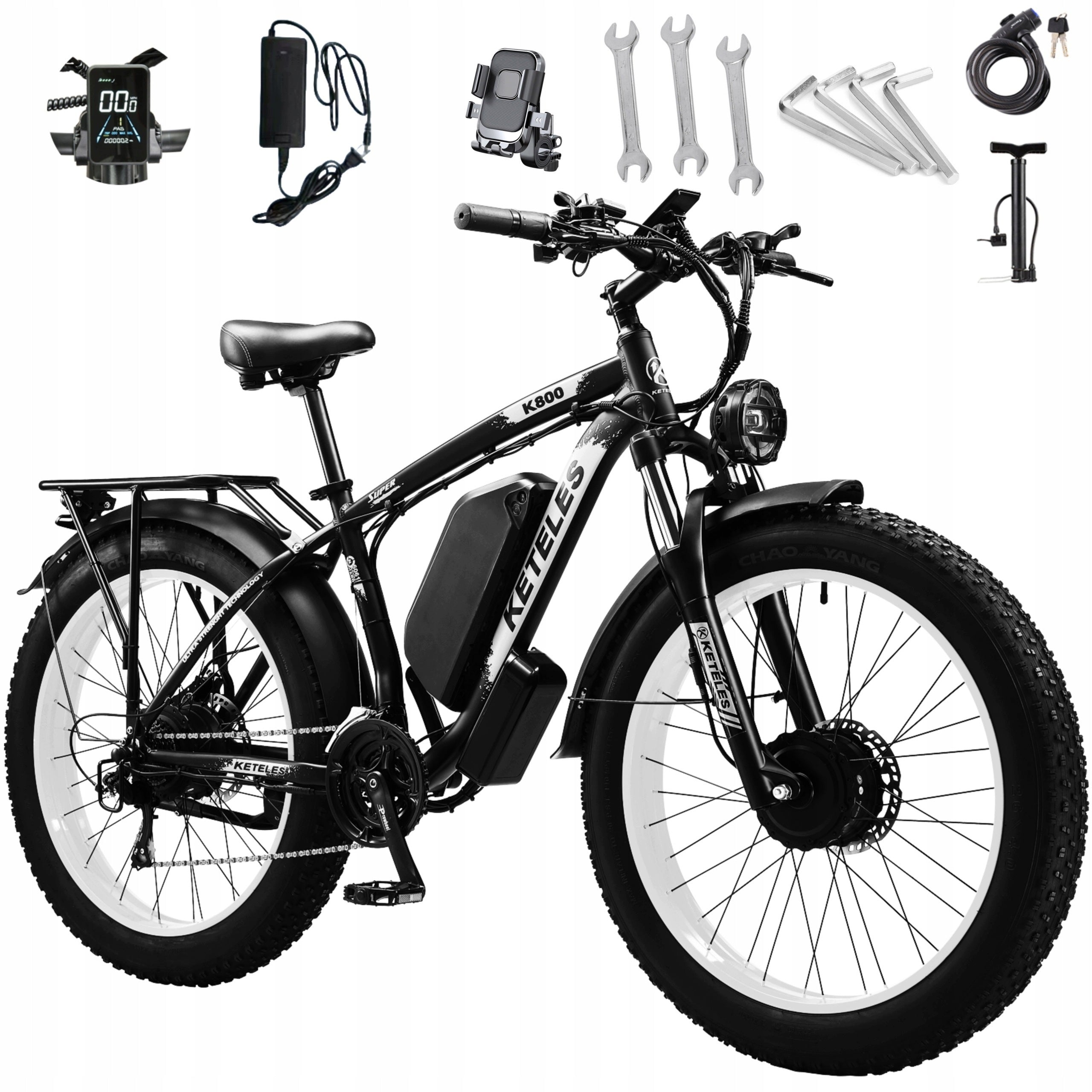 Electric Vehicles K800 Plus 4000W 52V32AH Dual motor hydraulic brakes