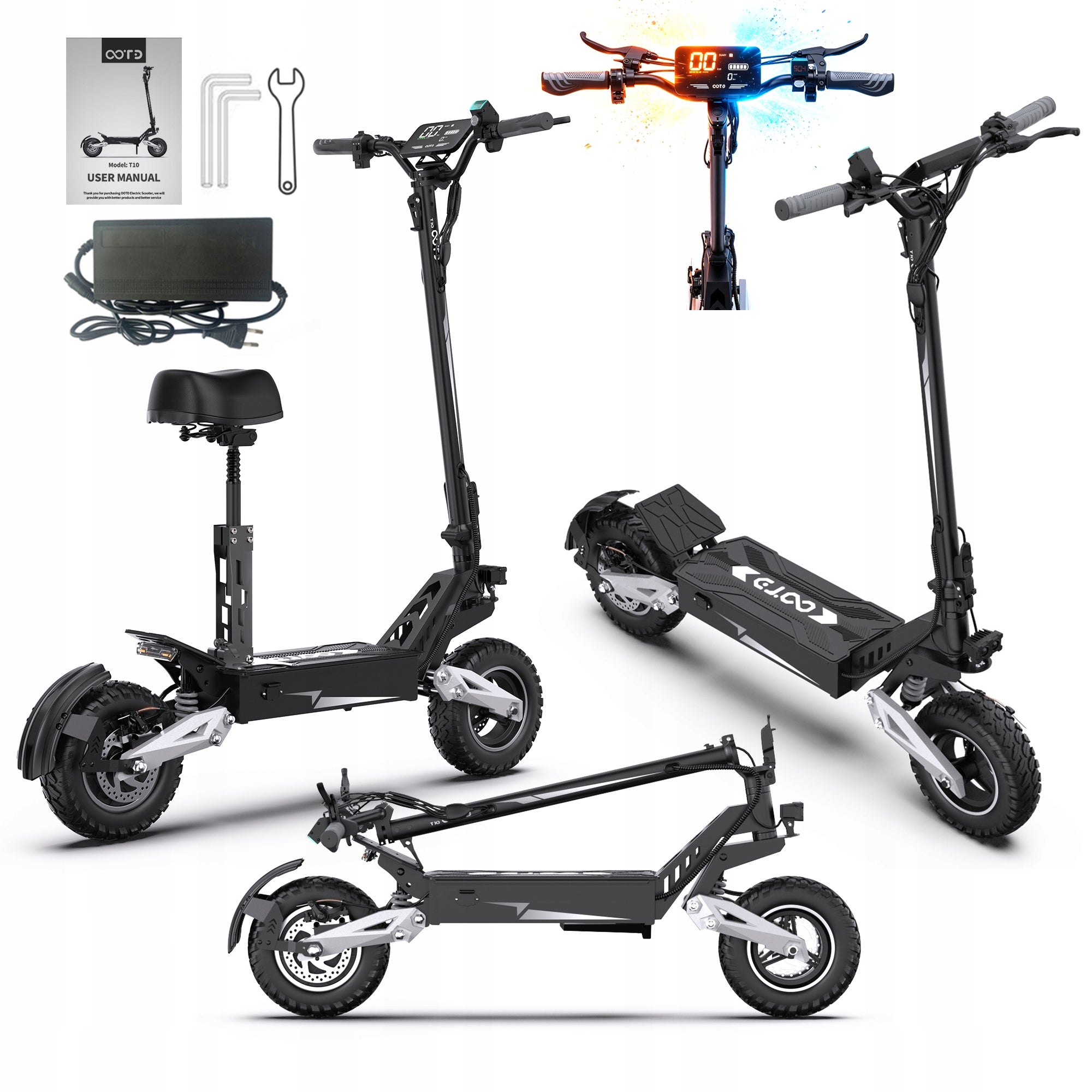 Electric Vehicles OOTD T10-13.5Ah Light Edition Black-Grey PL