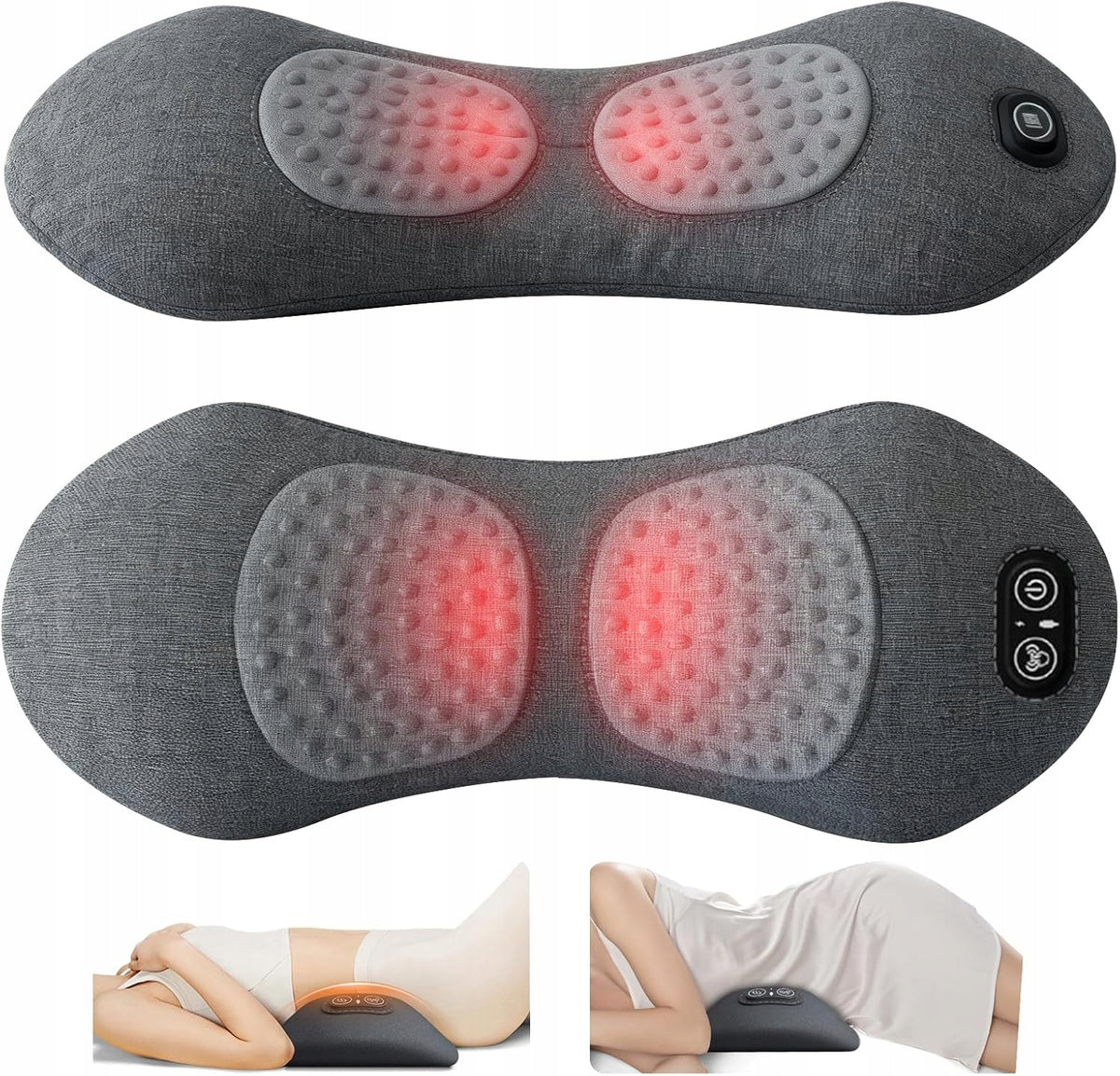 Electric Vibration Back Massager with Heat and Traction Function