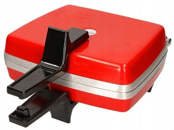 Electric WAFFLE IRON Fast Nonstick Heating 1300W Red Packaging status original