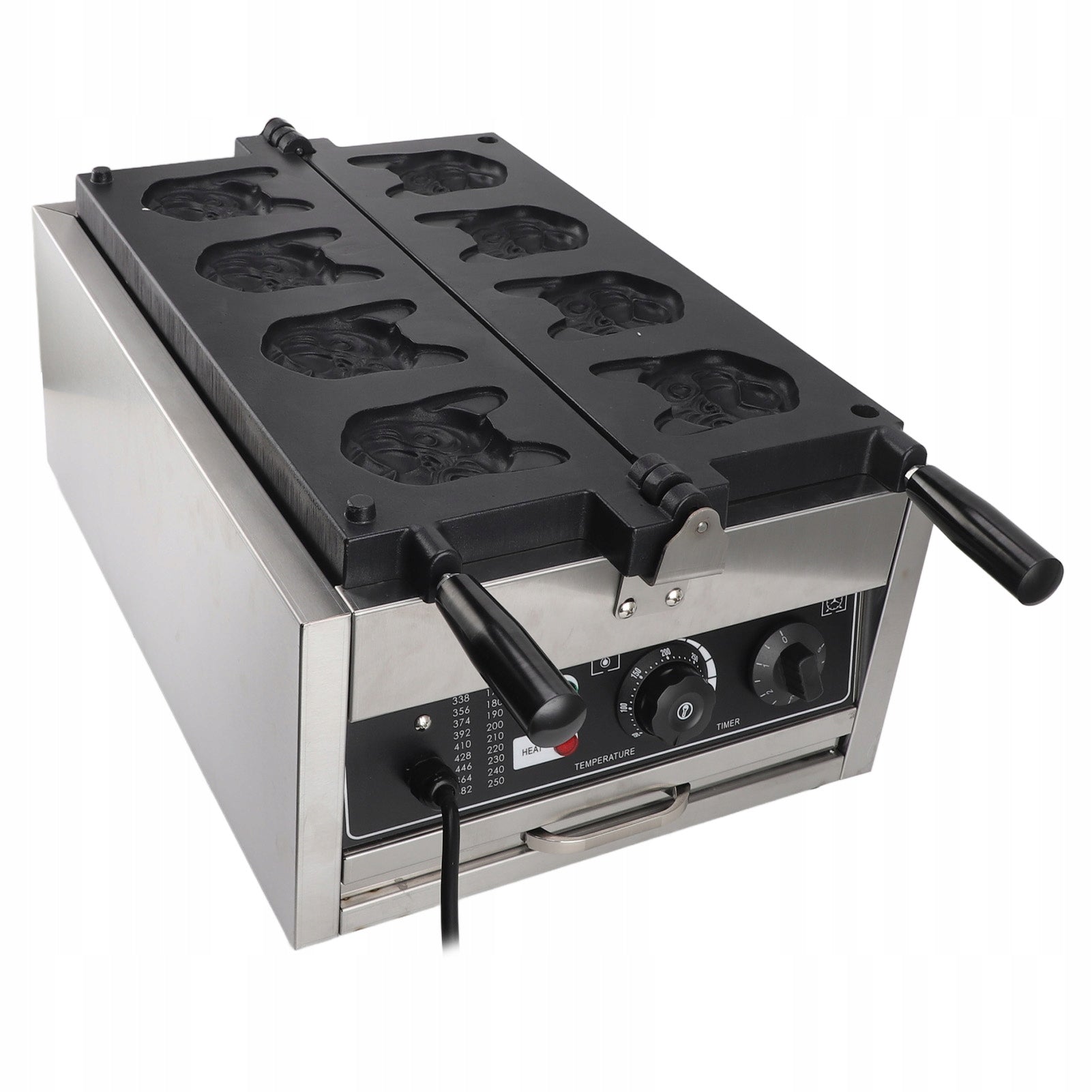 Electric Waffle Iron, 8 Molds Double Sided Reversing Heating Shape Dominant color multicolor