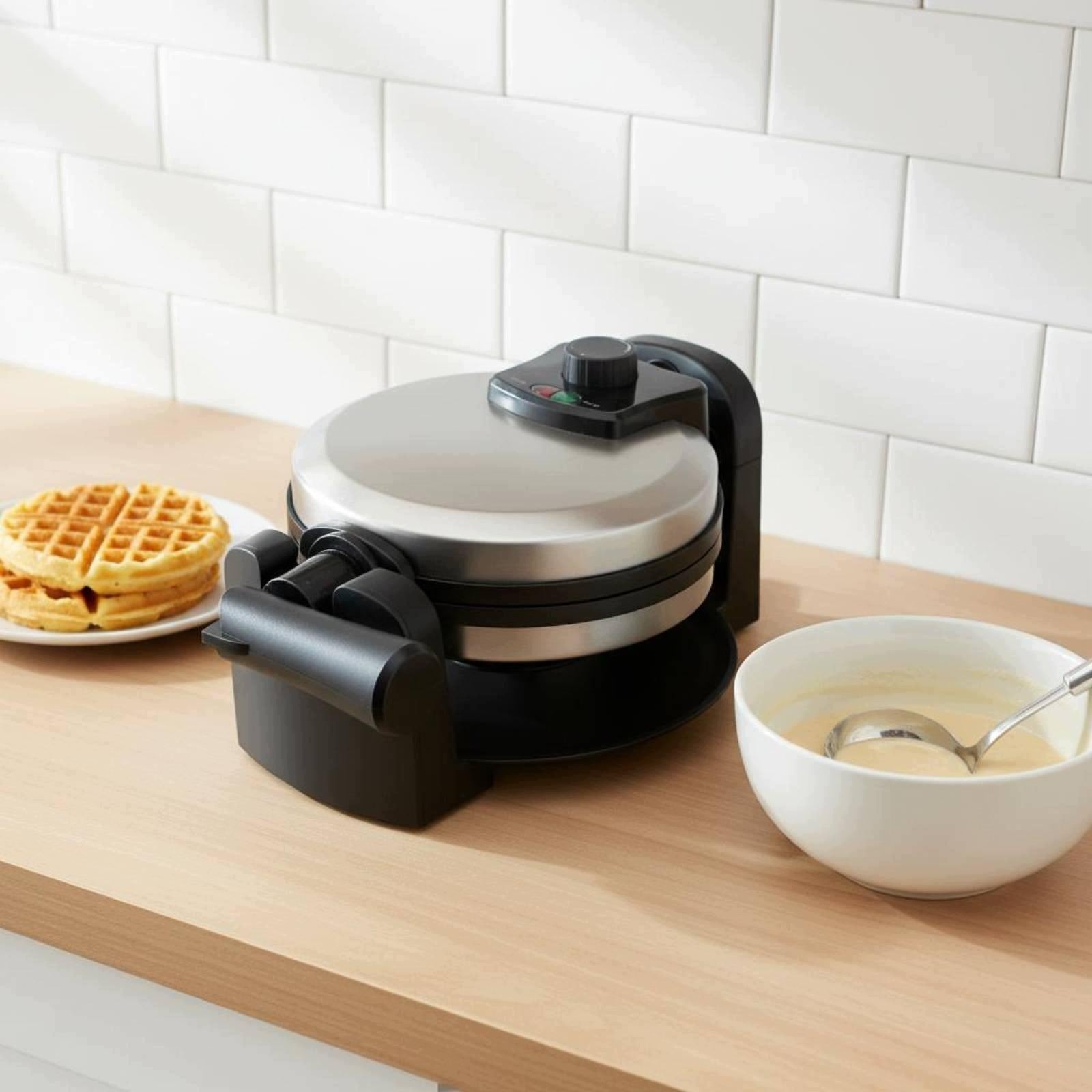 Electric Waffle Machine Nonstick Surface Breakfast Appliance Brand no brand