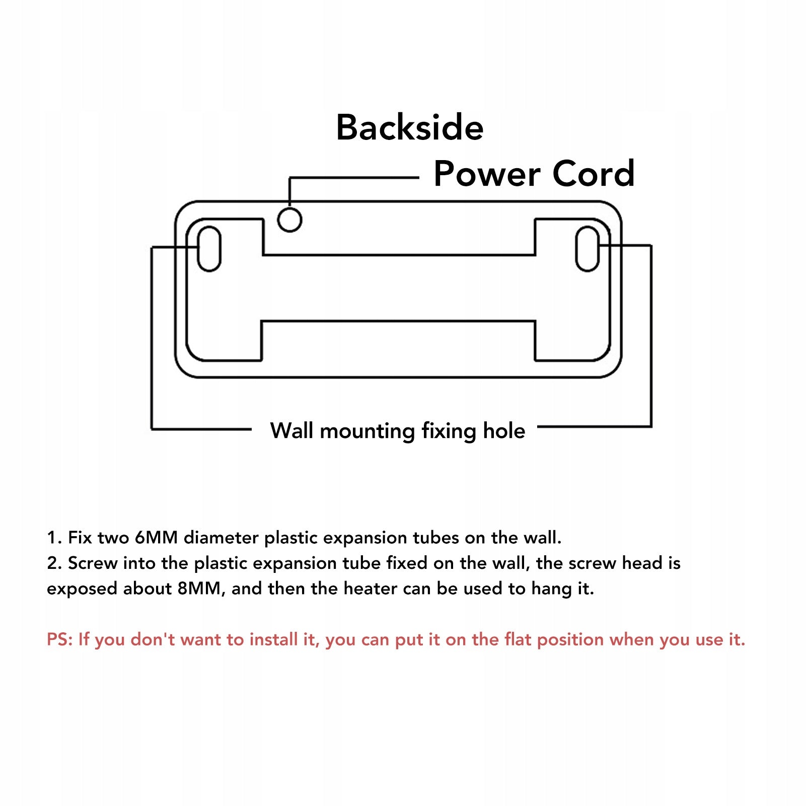 Electric Wall Heater Ceramic Waterproof UH Wall Heater Manufacturer code AG251117020832