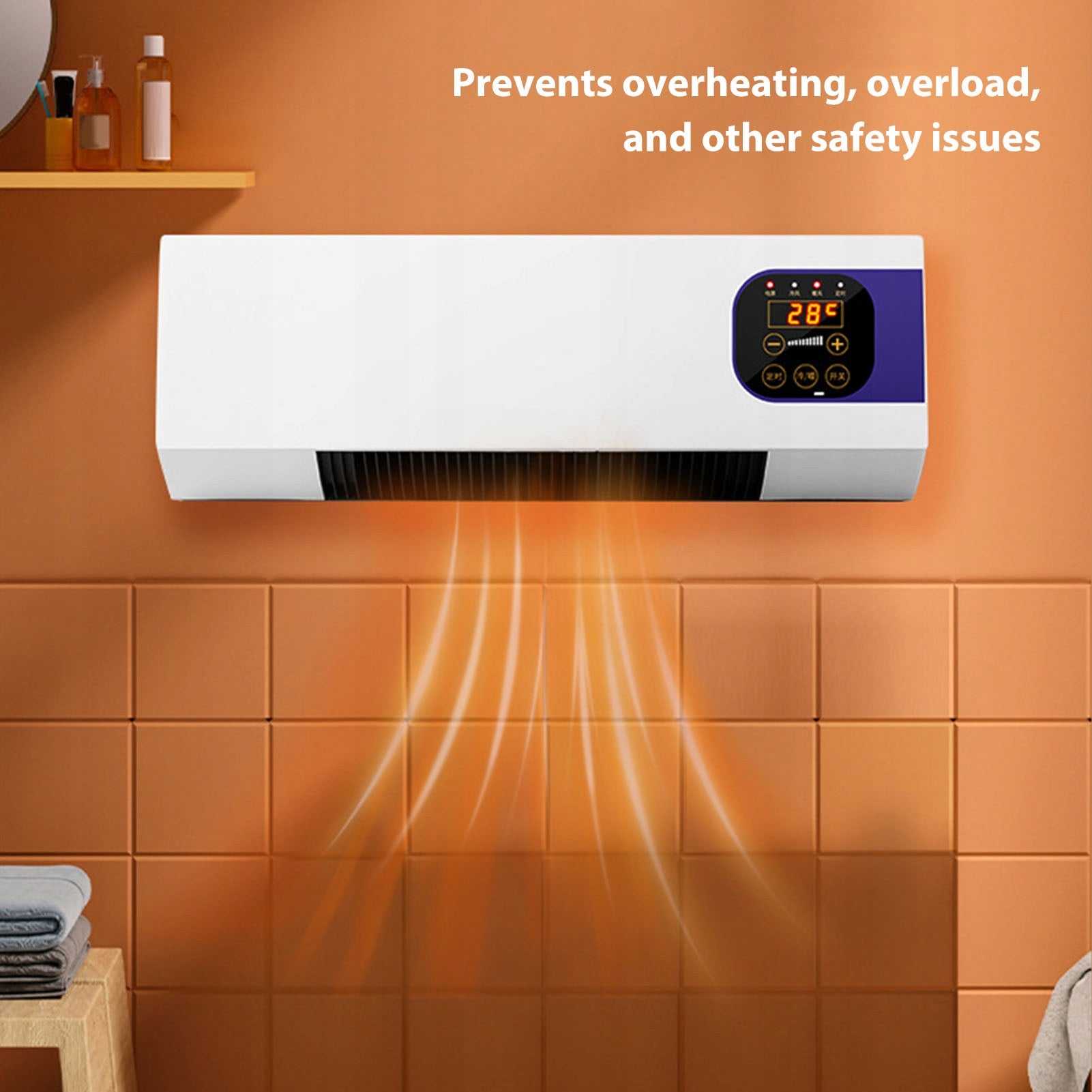 Electric Wall Heater, Wall Mounted Heating Machine Nature Warm Wind with Manufacturer code AG250910043900