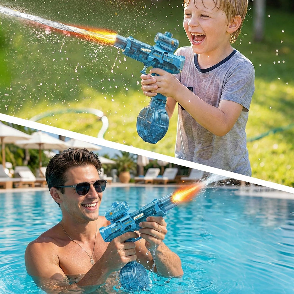 Electric Water Gun With Improved Silencer Responding Barrel 1200Mah Packaging status original