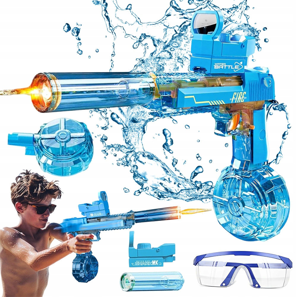 Electric Water Gun With Improved Silencer Responding Barrel 1200Mah