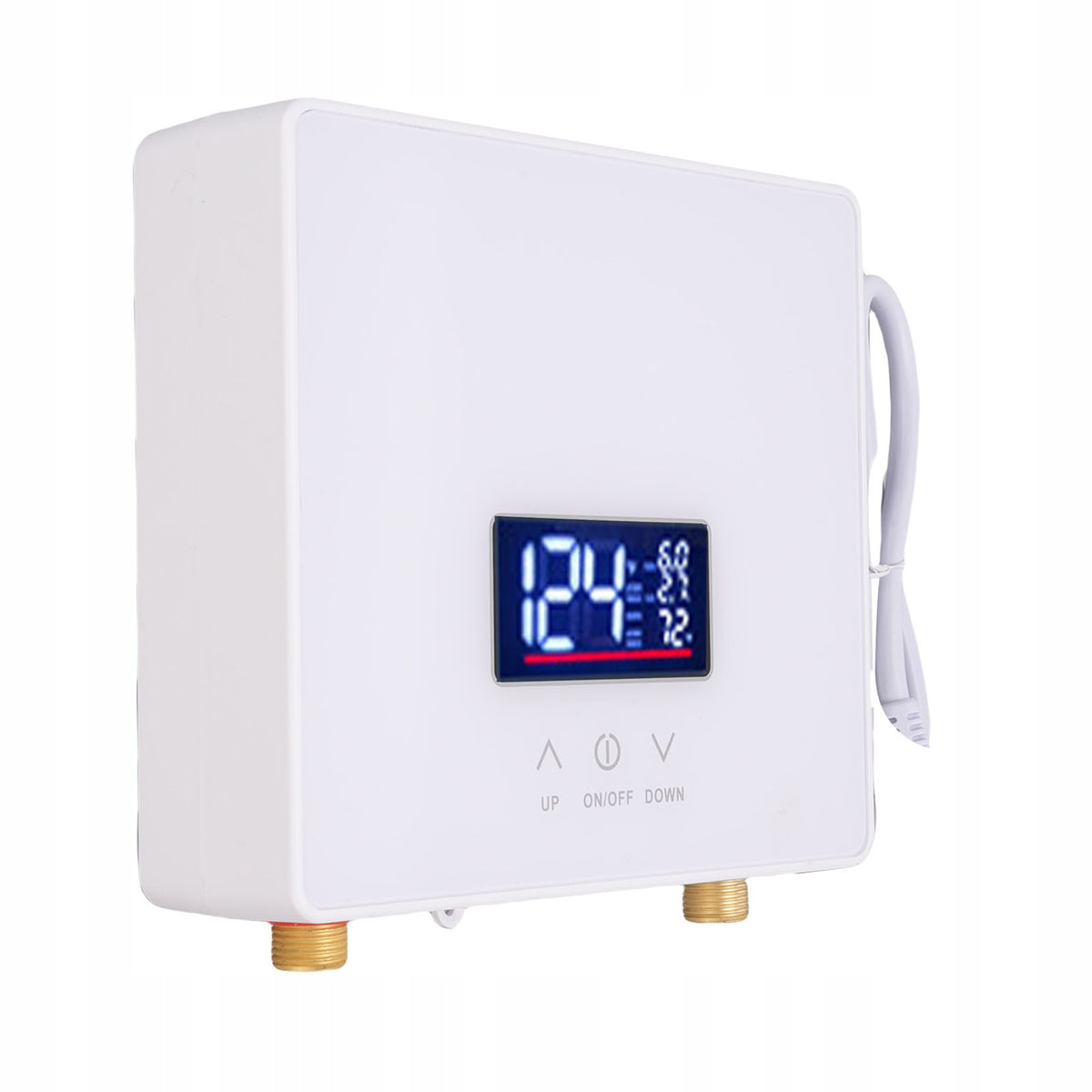 Electric Water Heater White LCD Touch Screen Fixed 5J