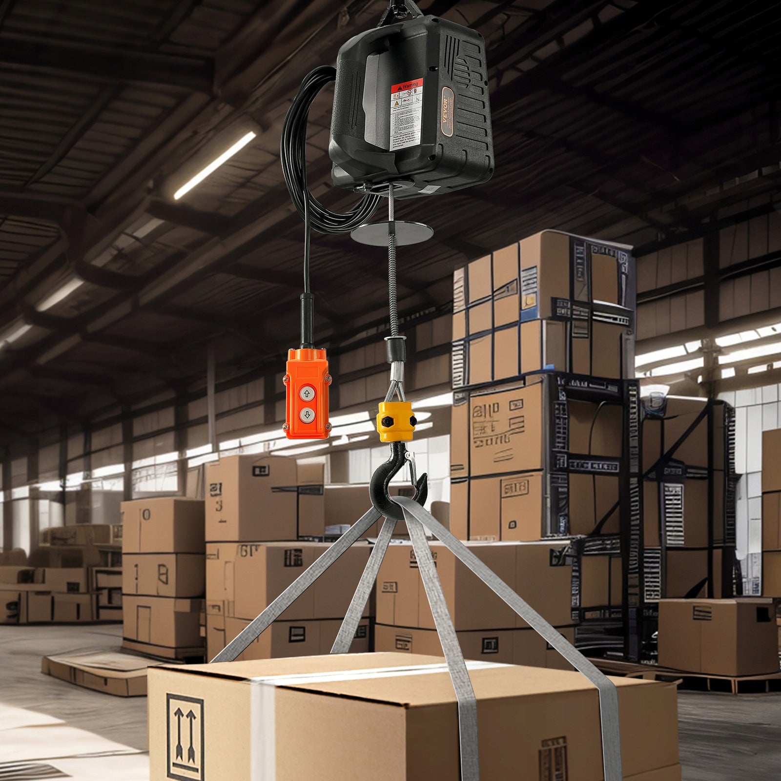 Electric Winch 500KG Control Hand Wired Wireless Brand Vevor