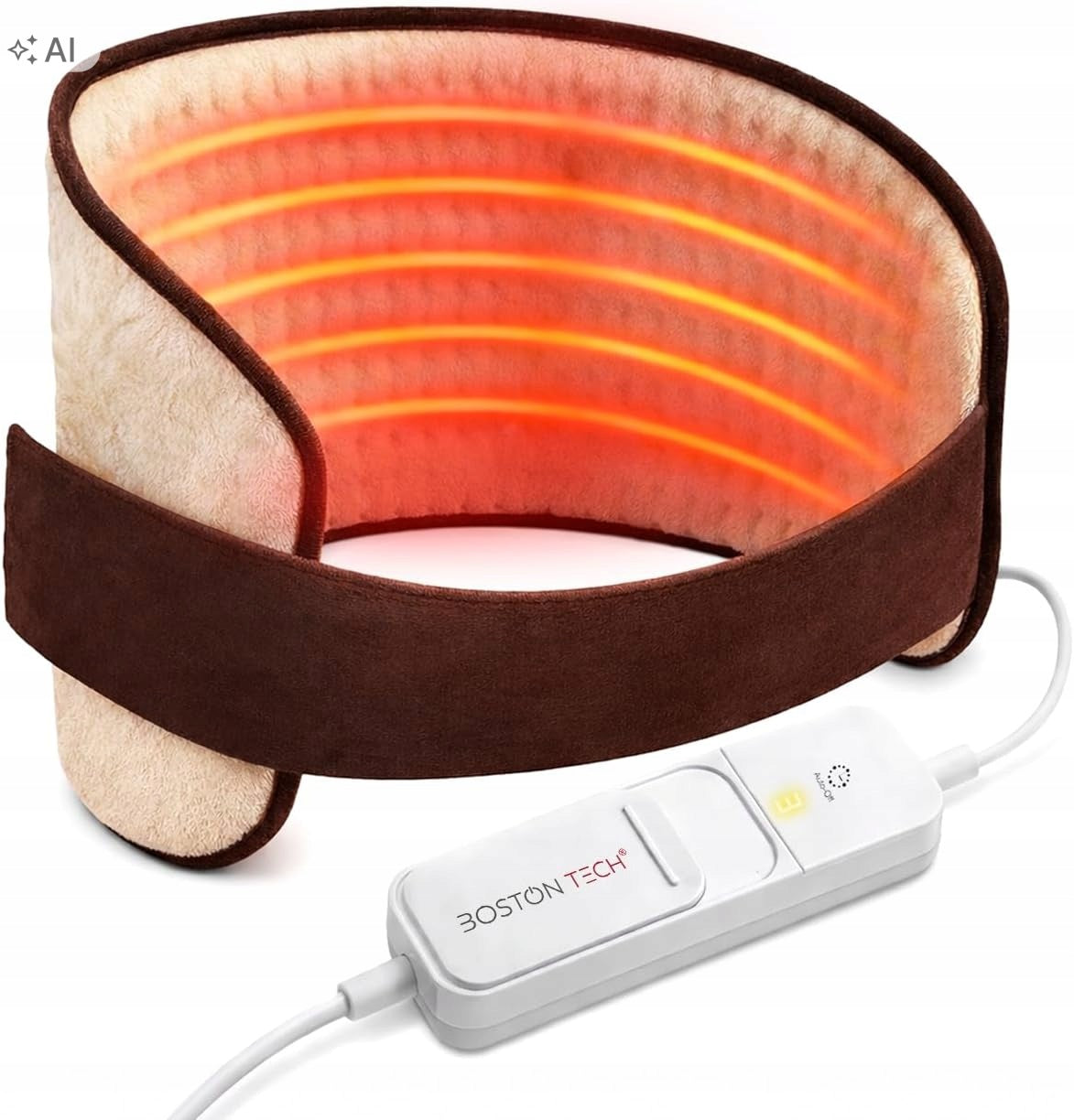 Electric belt heating pad for abdomen and back BOSTON TECH WE116