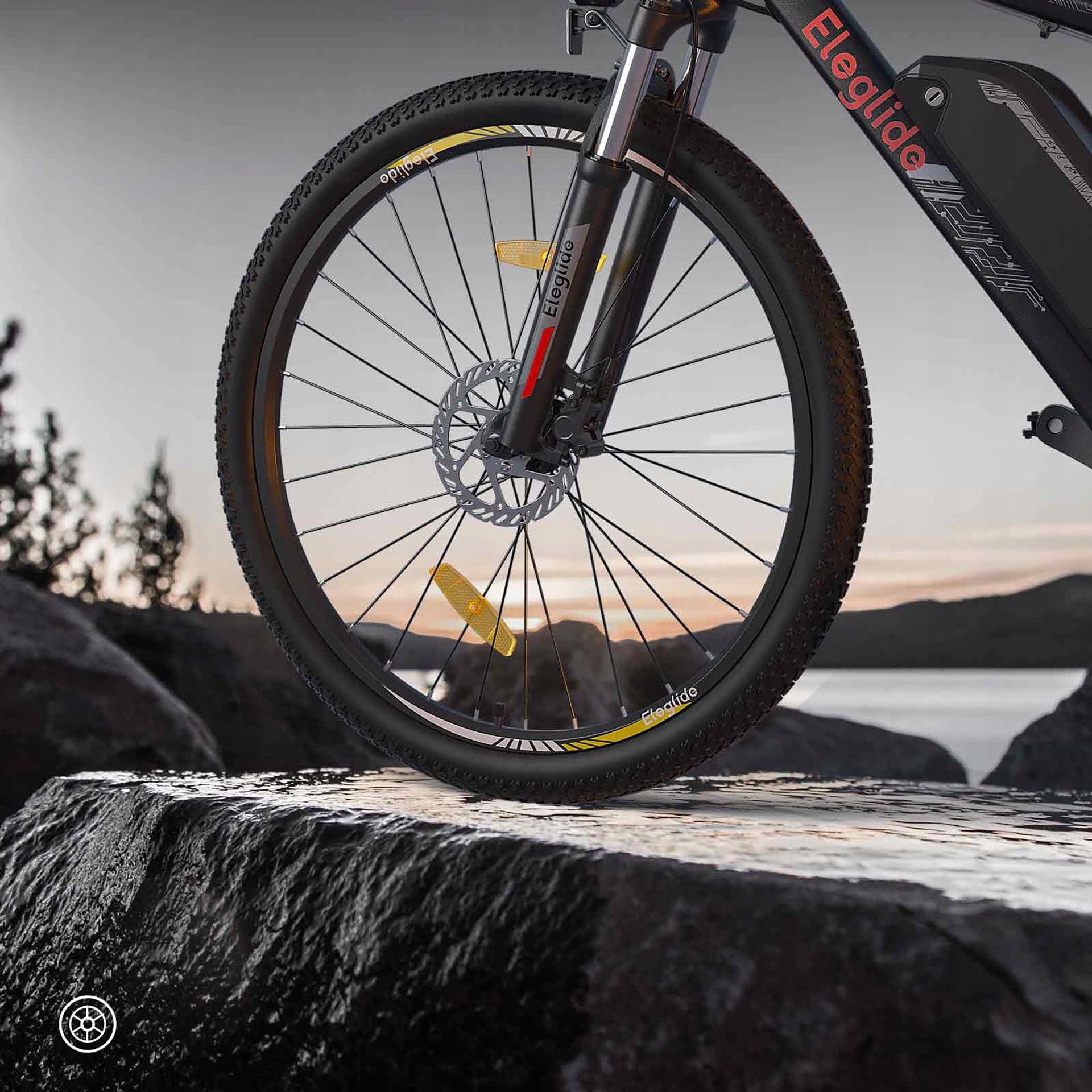 Electric bike Eleglide M2 frame 19 inches aluminum wheel 29" black 250 W Frame size 19"