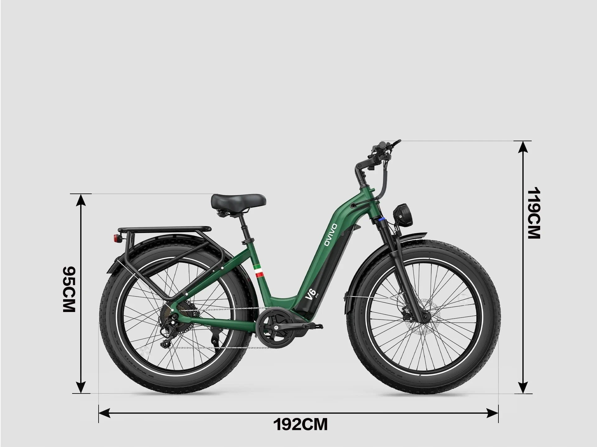 Electric bike OVIVO V6 PRO black and gold Maximum rated power electric bike (under 250W)
