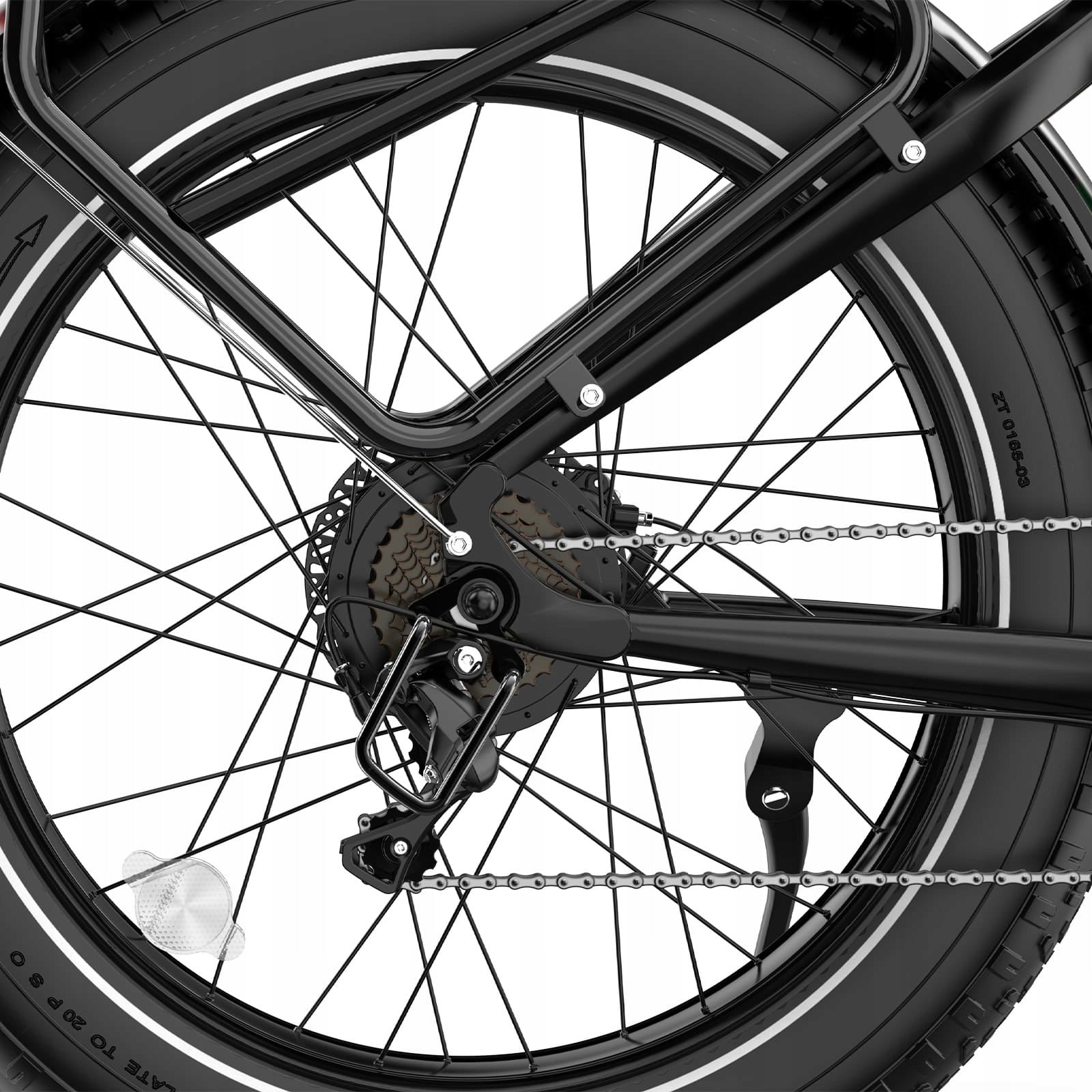 Electric bike OVIVO V6 PRO black and gold Model V6 Pro