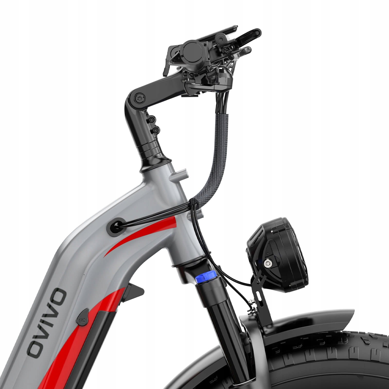 Electric bike OVIVO V6 PRO grey Frame material aluminum