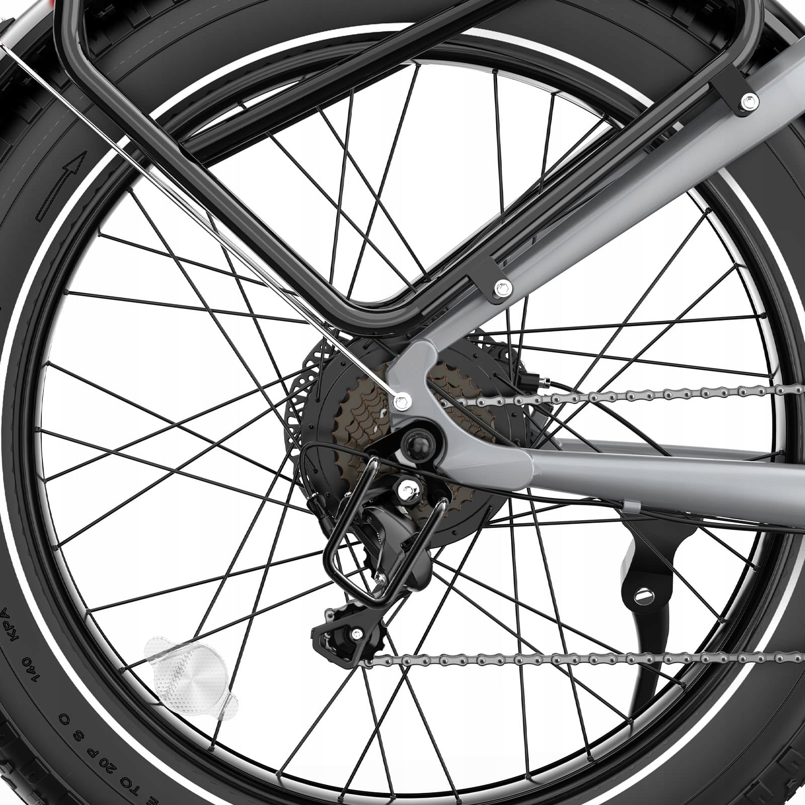 Electric bike OVIVO V6 PRO grey Model Hyper V6 PRO